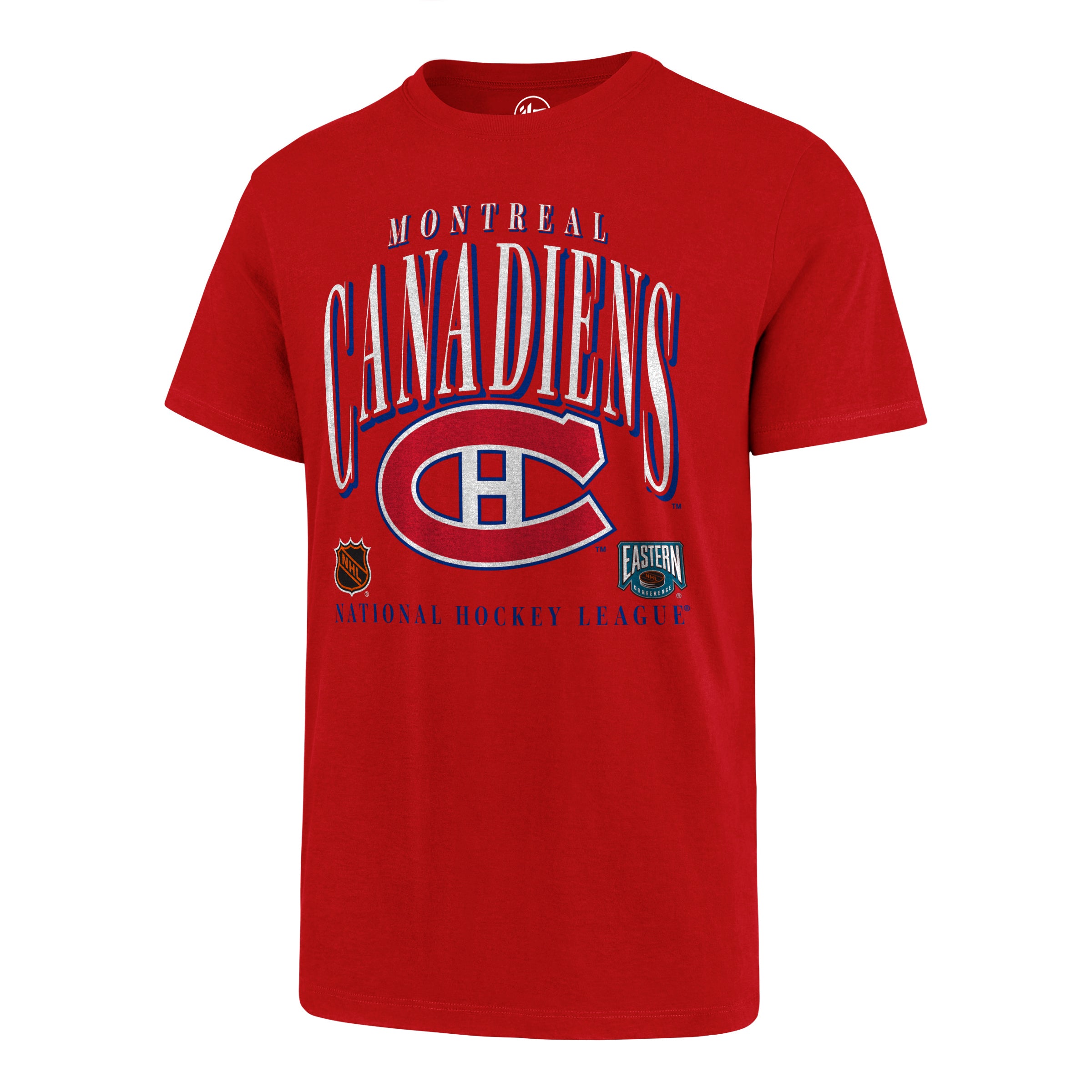 T-shirt rouge vintage Crease des Canadiens de Montréal NHL 47 Brand pour hommes