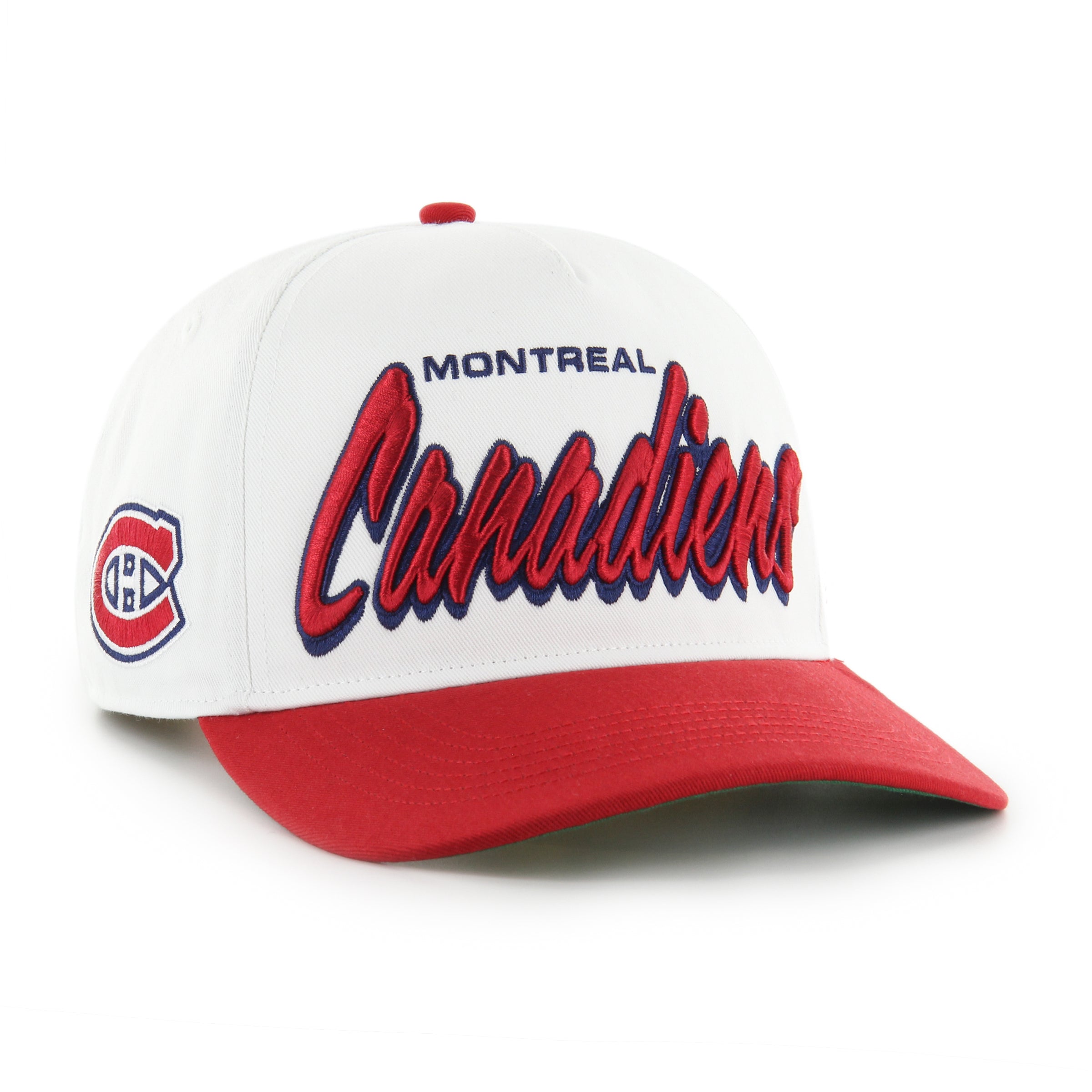 Montreal Canadiens NHL 47 Brand White Men's Drop Shadow Hitch Snapback Hat