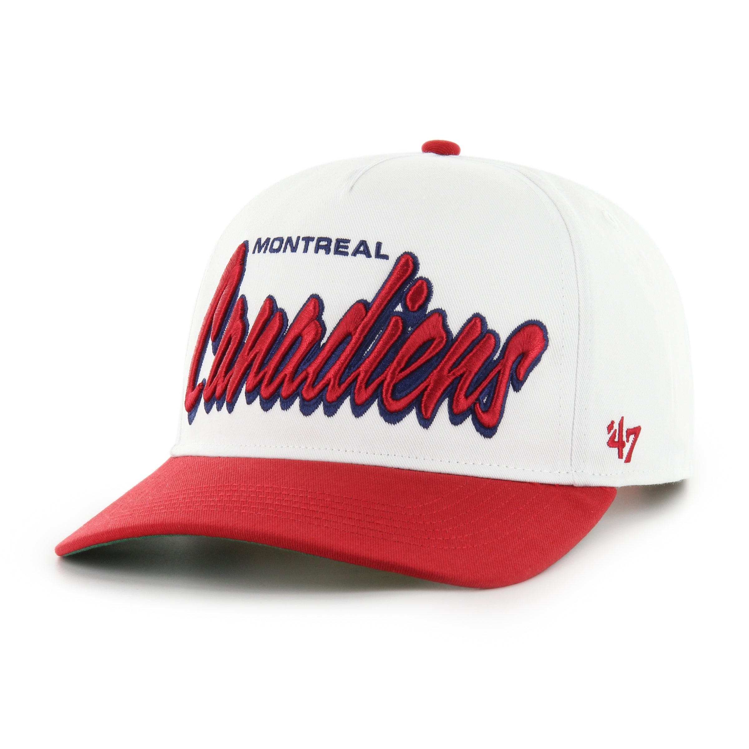 Montreal Canadiens NHL 47 Brand White Men's Drop Shadow Hitch Snapback Hat