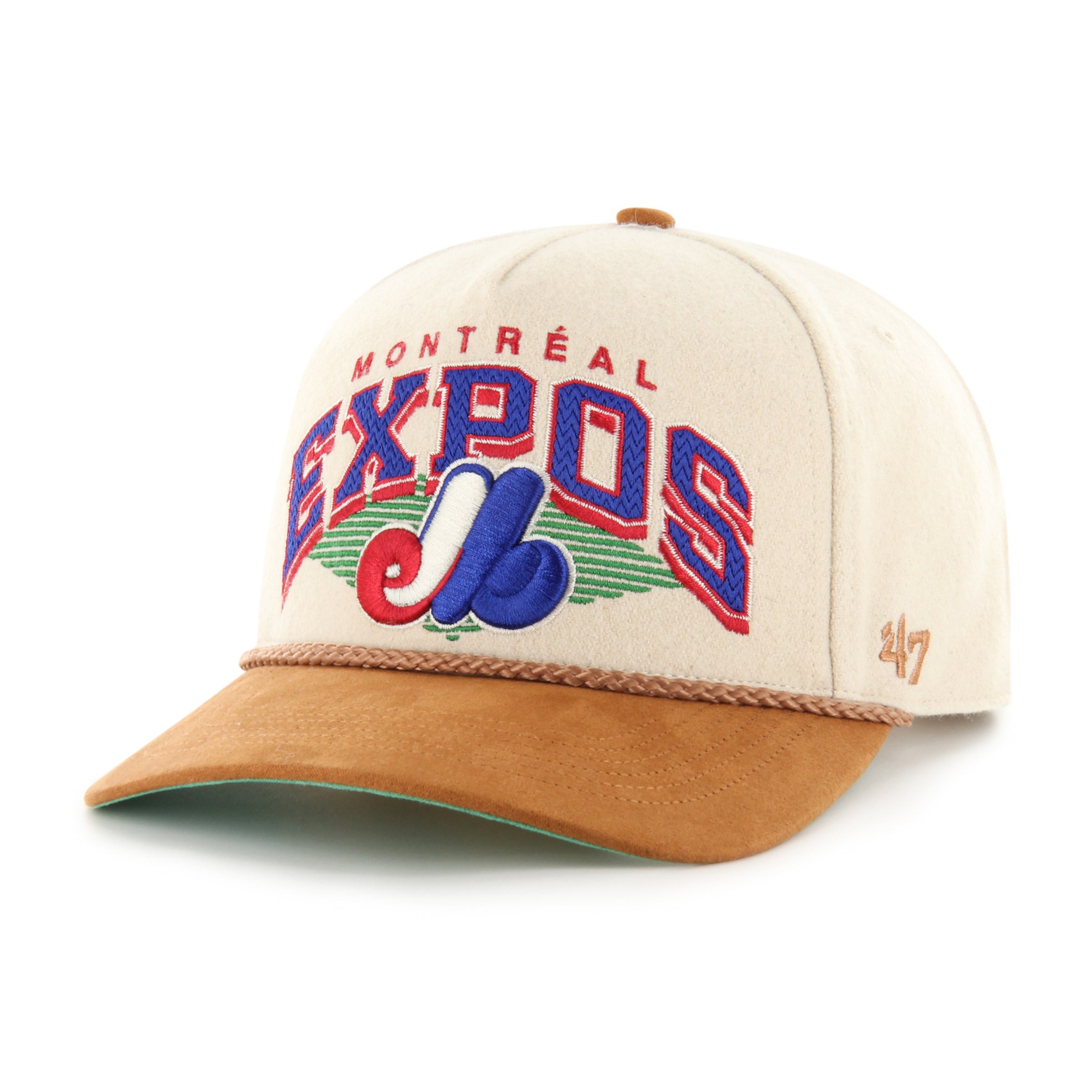 Montreal Expos MLB 47 Brand Men's Pomona Wool Rope Hitch Snapback Hat