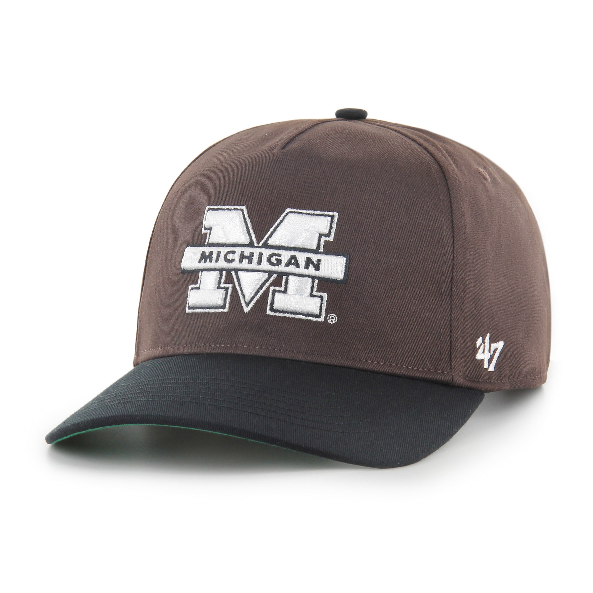 Michigan Wolverines NCAA 47 Brand Men's Dark Chocolate Sure Shot Hitch Snapback