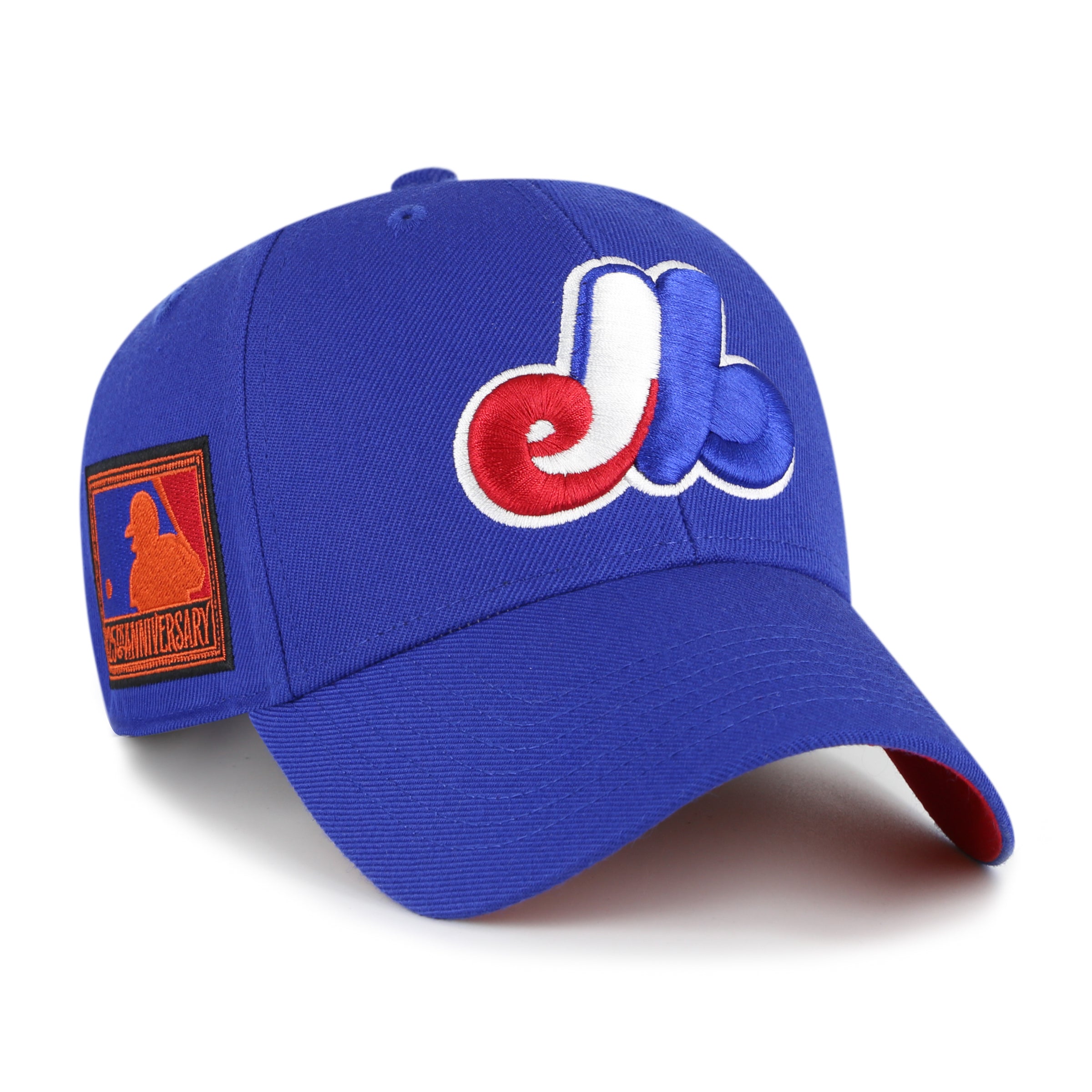 Montreal Expos MLB 47 Brand Men's Royal 125th Anniversary MVP Sure Shot Snapback