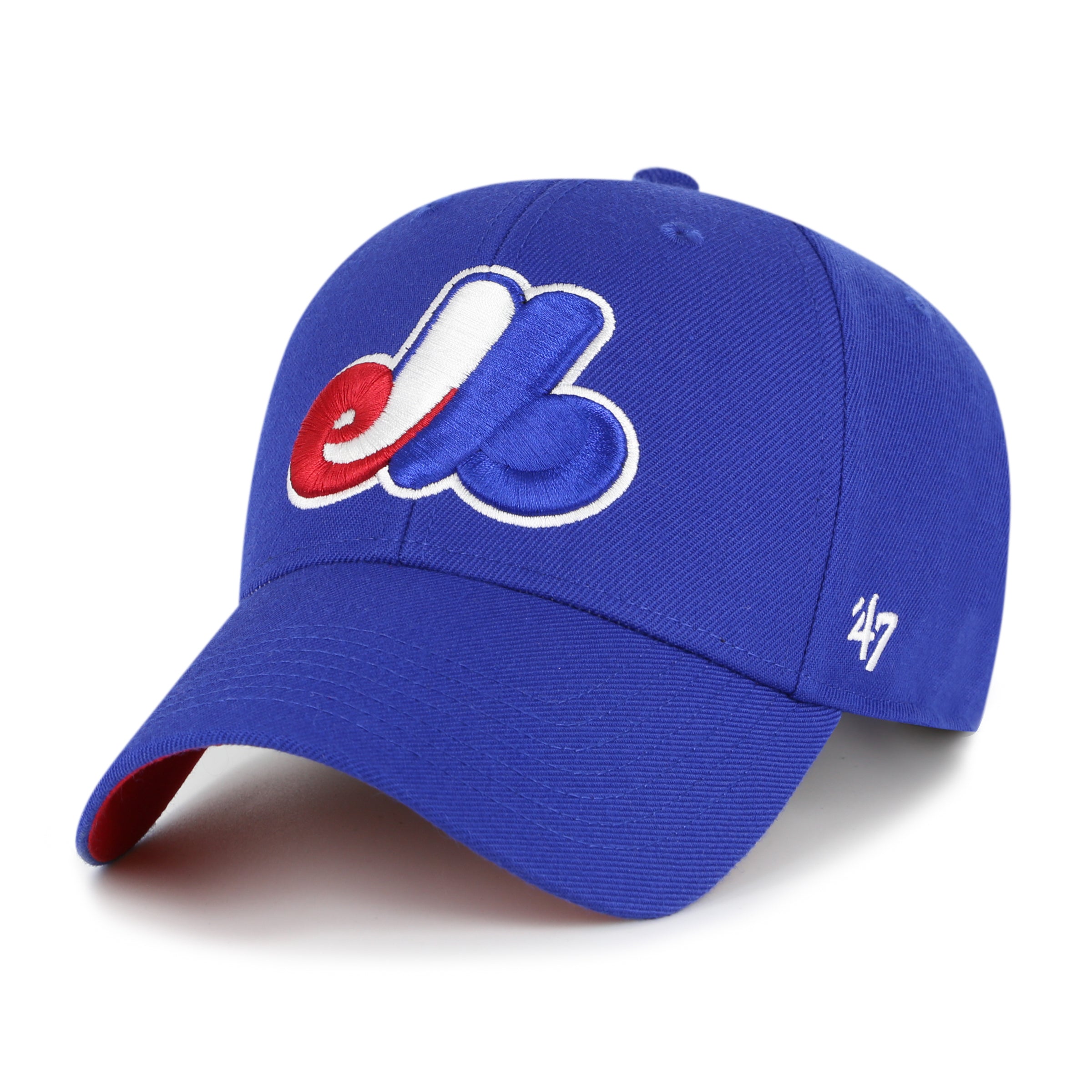 Montreal Expos MLB 47 Brand Men's Royal 125th Anniversary MVP Sure Shot Snapback