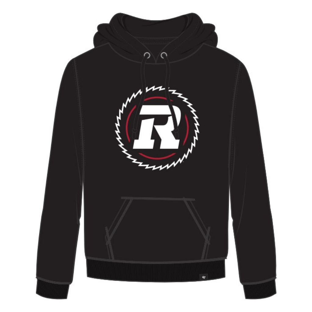 Ottawa Redblacks CFL 47 Brand Men's Black Imprint Headline Pullover Hoodie