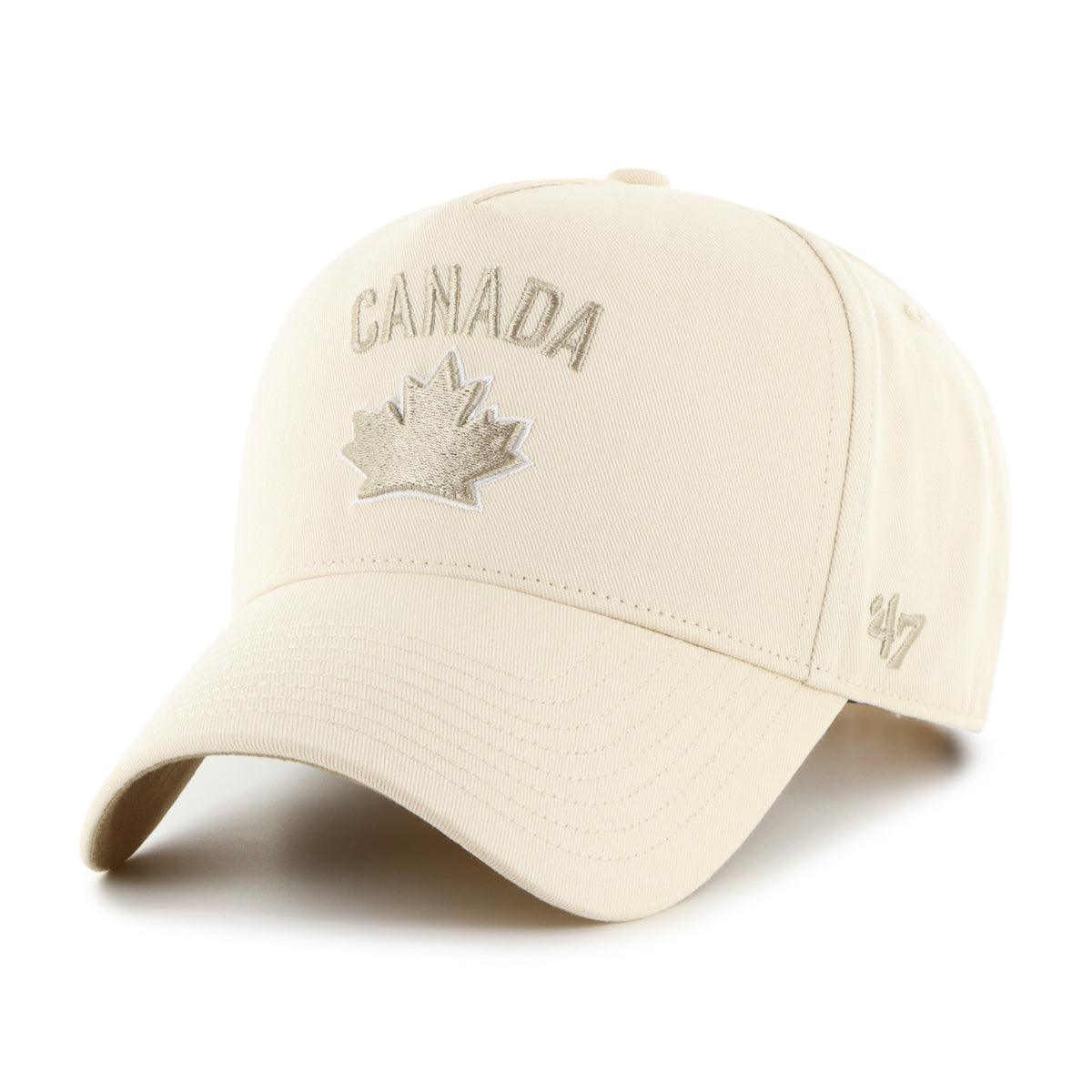 Hockey Canada IIHF 47 Brand Men's Creme De La Creme Sure Shot A-Frame Snapback Hat
