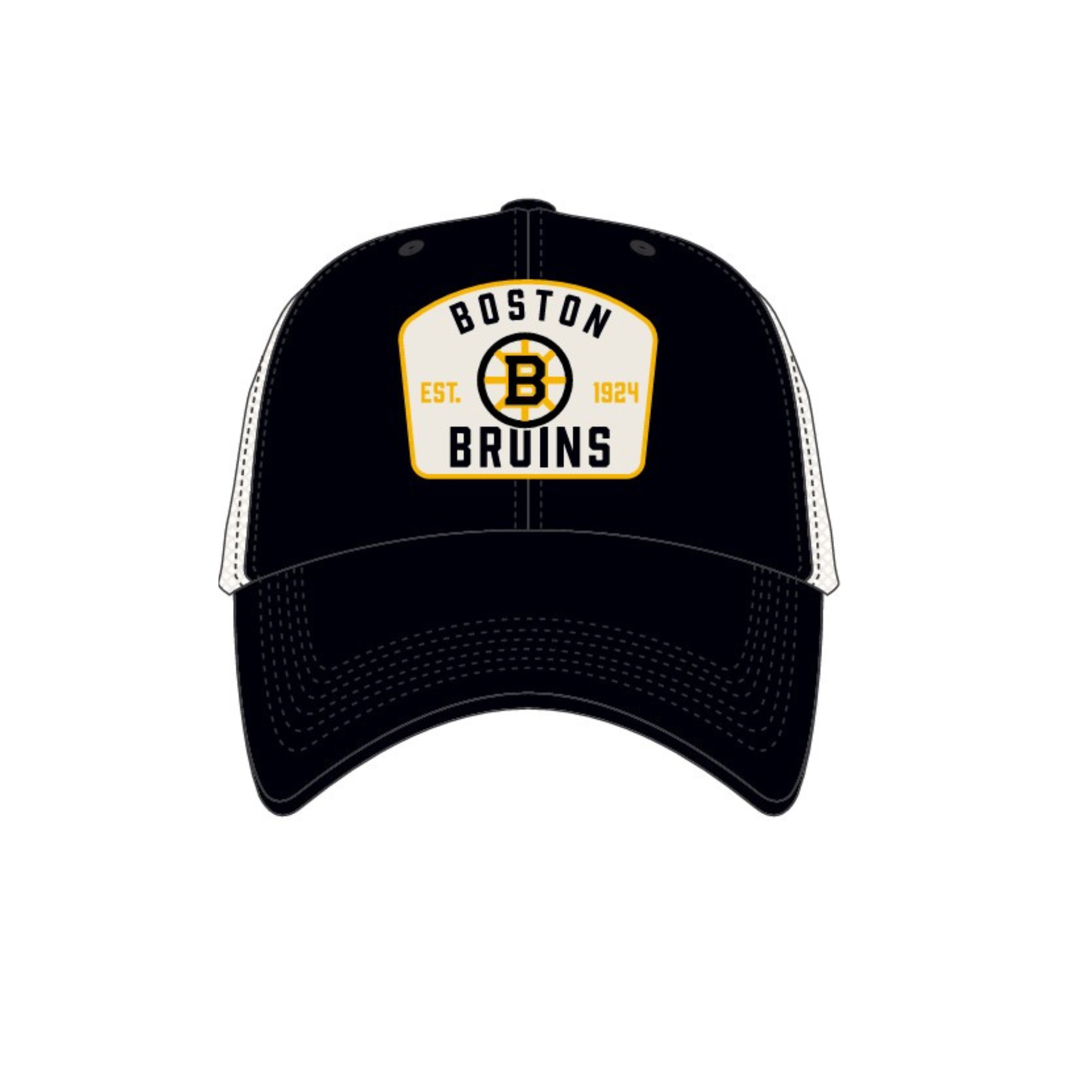 Boston Bruins NHL 47 Brand Men's Black Mccall Clean Up Adjustable Hat