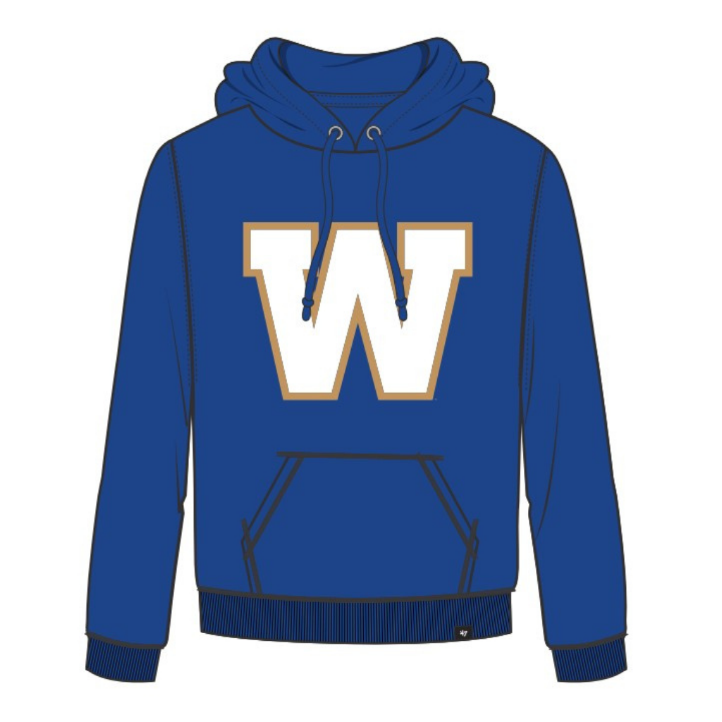 Winnipeg Blue Bombers CFL 47 Brand Men's Royal Imprint Headline Pullover Hoodie