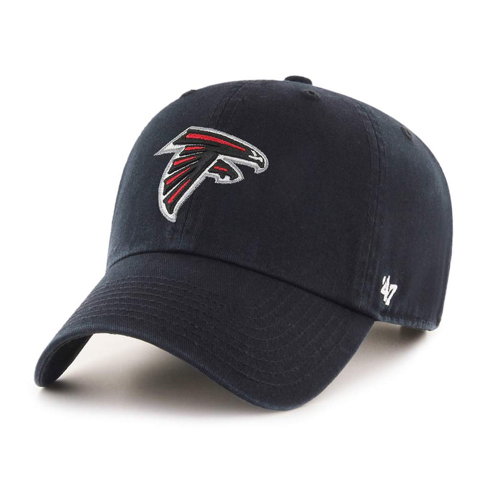 Atlanta Falcons NFL 47 Brand Men's Black Clean up Adjustable Hat