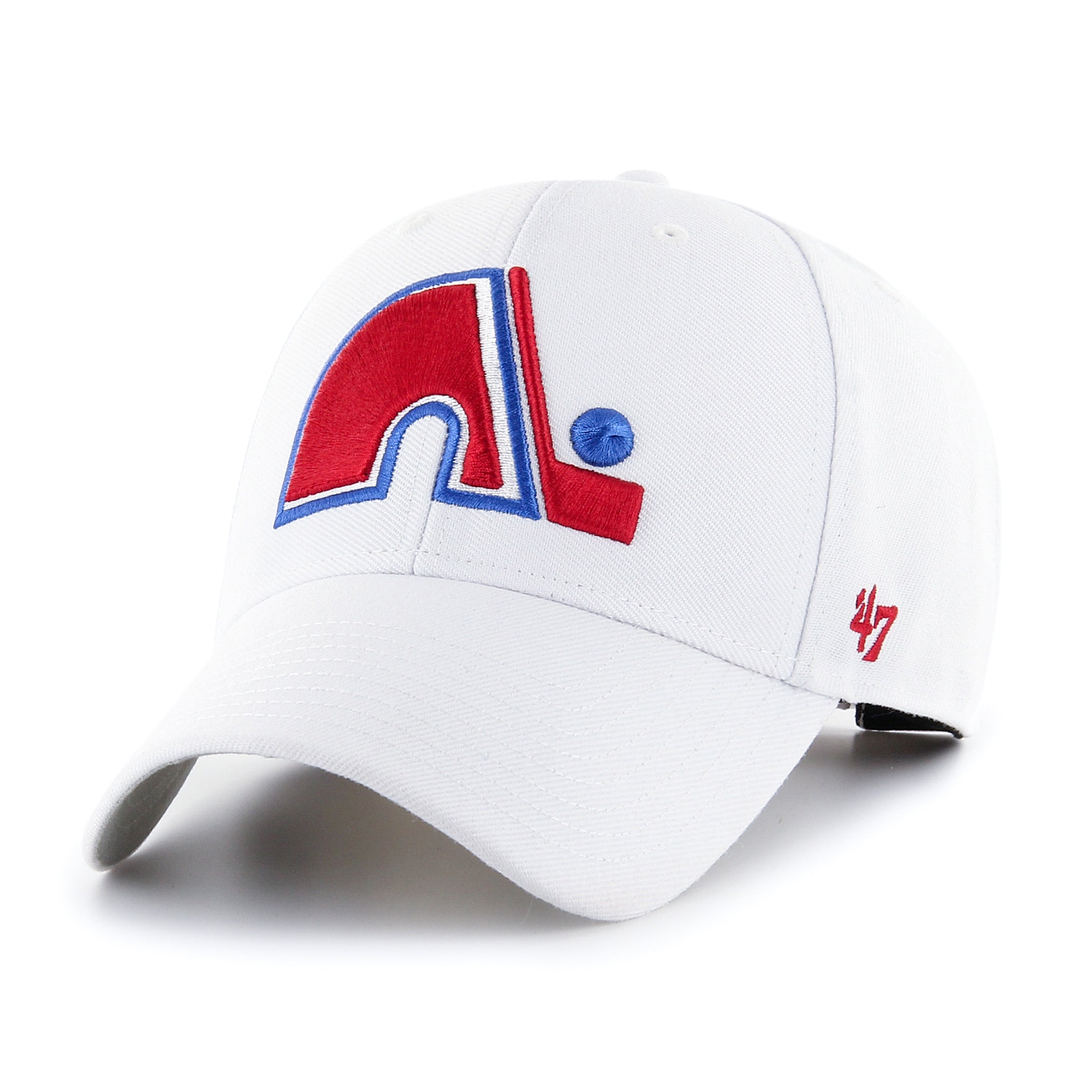 Quebec Nordiques NHL 47 Brand Men's White MVP Adjustable Hat