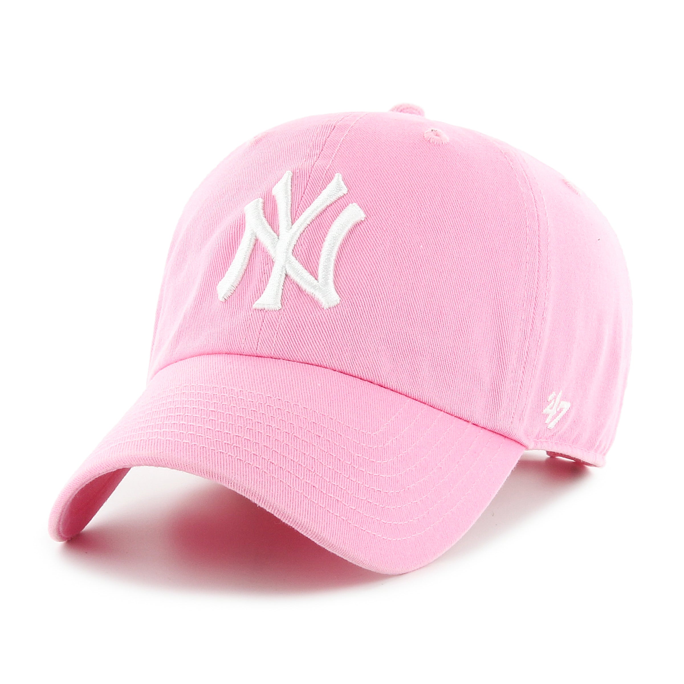 New York Yankees MLB 47 Brand Men's Rose Pink Clean Up Adjustable Hat