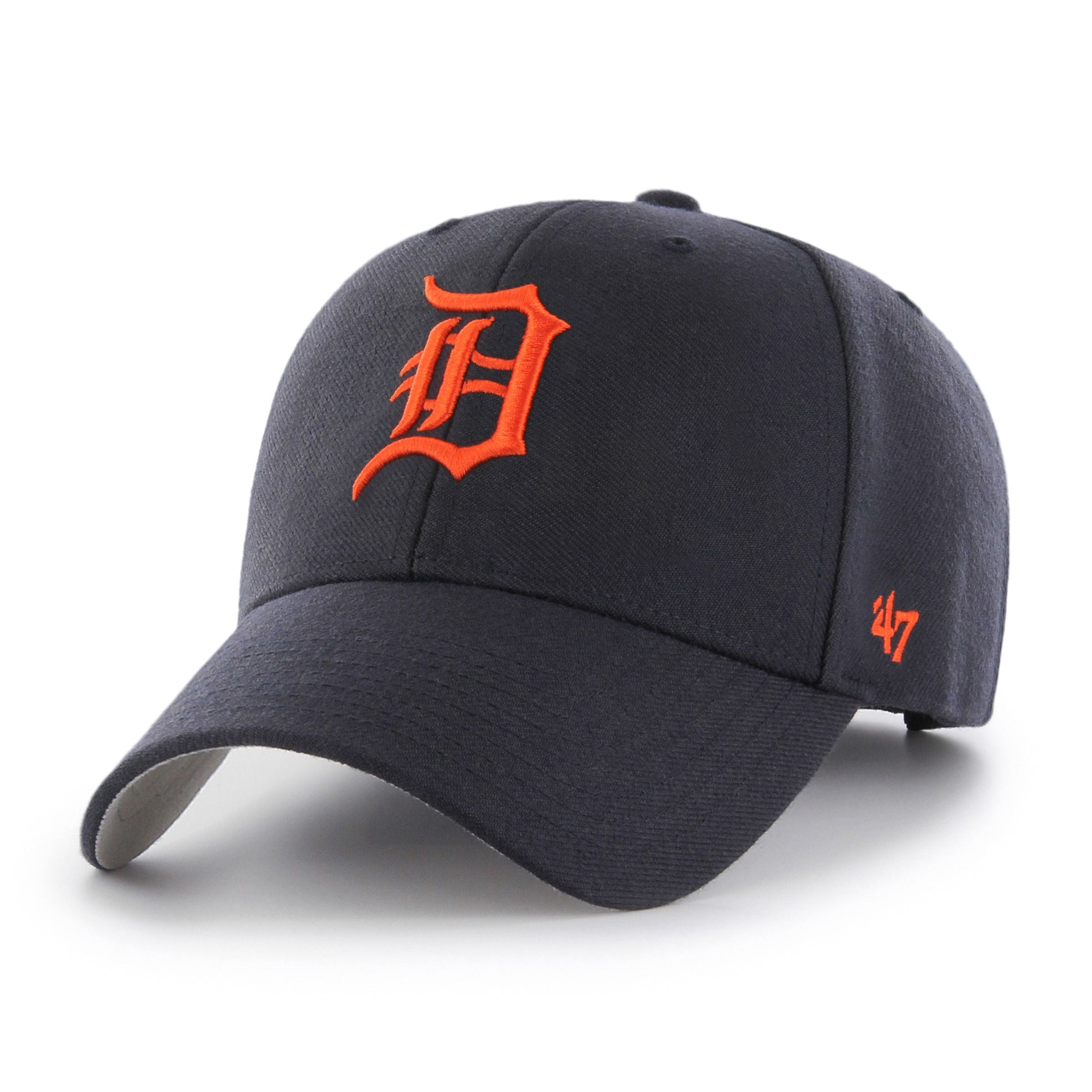 Detroit Tigers MLB 47 Brand Casquette réglable bleu marine MVP pour hommes