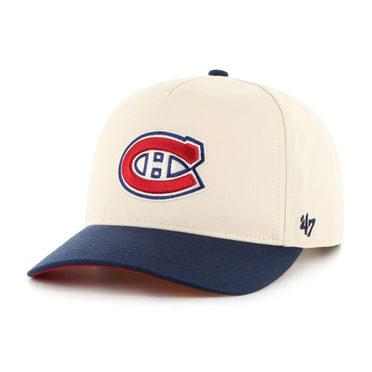 Montreal Canadiens NHL 47 Brand Men's Natural Two Tone Hitch Adjustable Hat