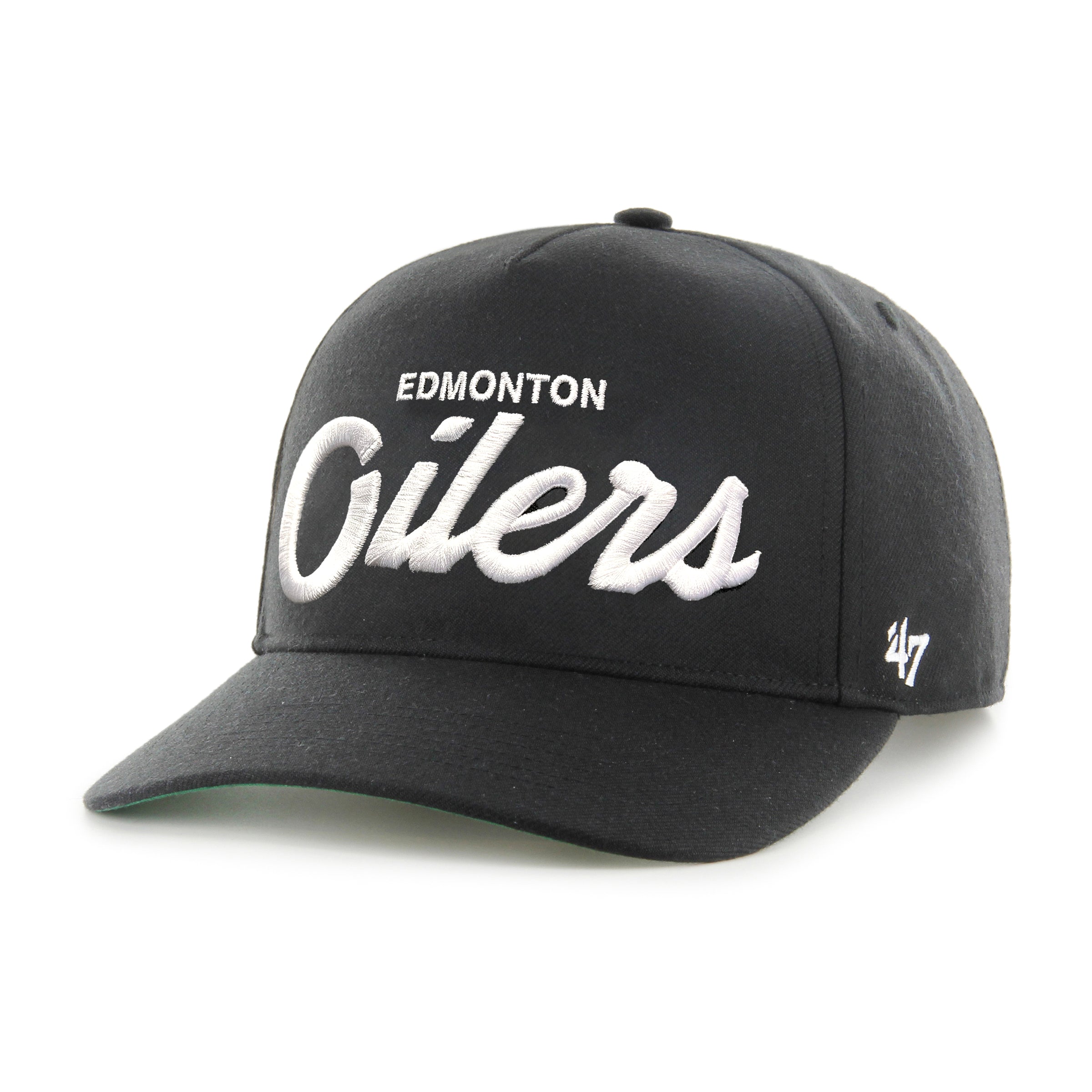 Edmonton Oilers NHL 47 Brand Men's Black Attitude Hitch Snapback Hat