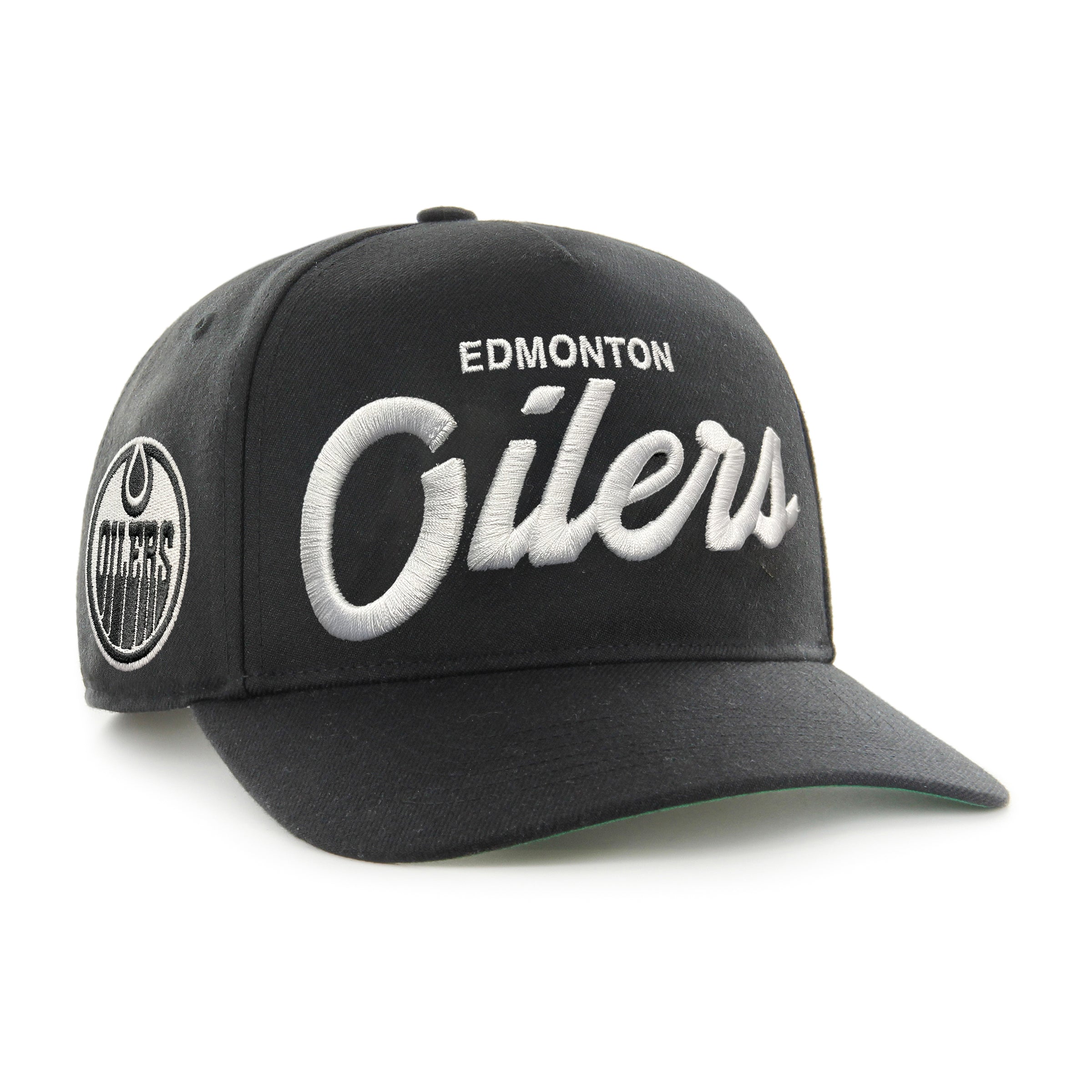 Edmonton Oilers NHL 47 Brand Men's Black Attitude Hitch Snapback Hat