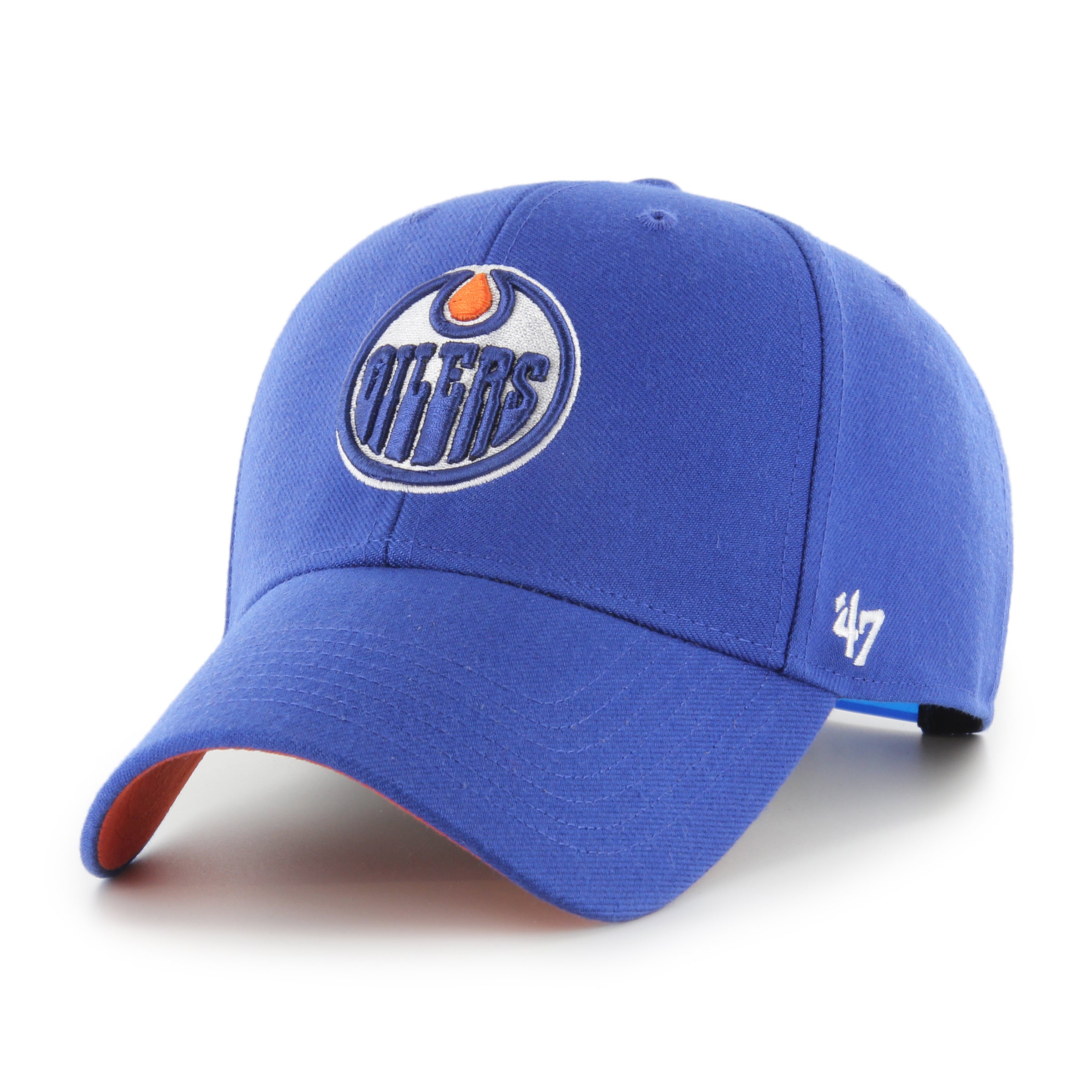 Edmonton Oilers NHL 47 Brand Hommes Royal Blue 1990 Stanley Cup Championship MVP Sure Shot Snapback