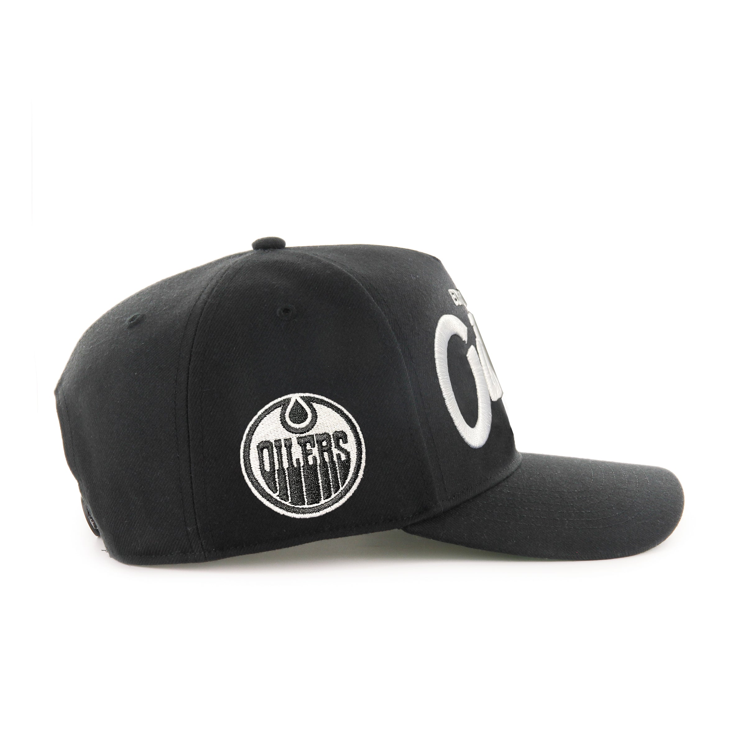 Edmonton Oilers NHL 47 Brand Men's Black Attitude Hitch Snapback Hat