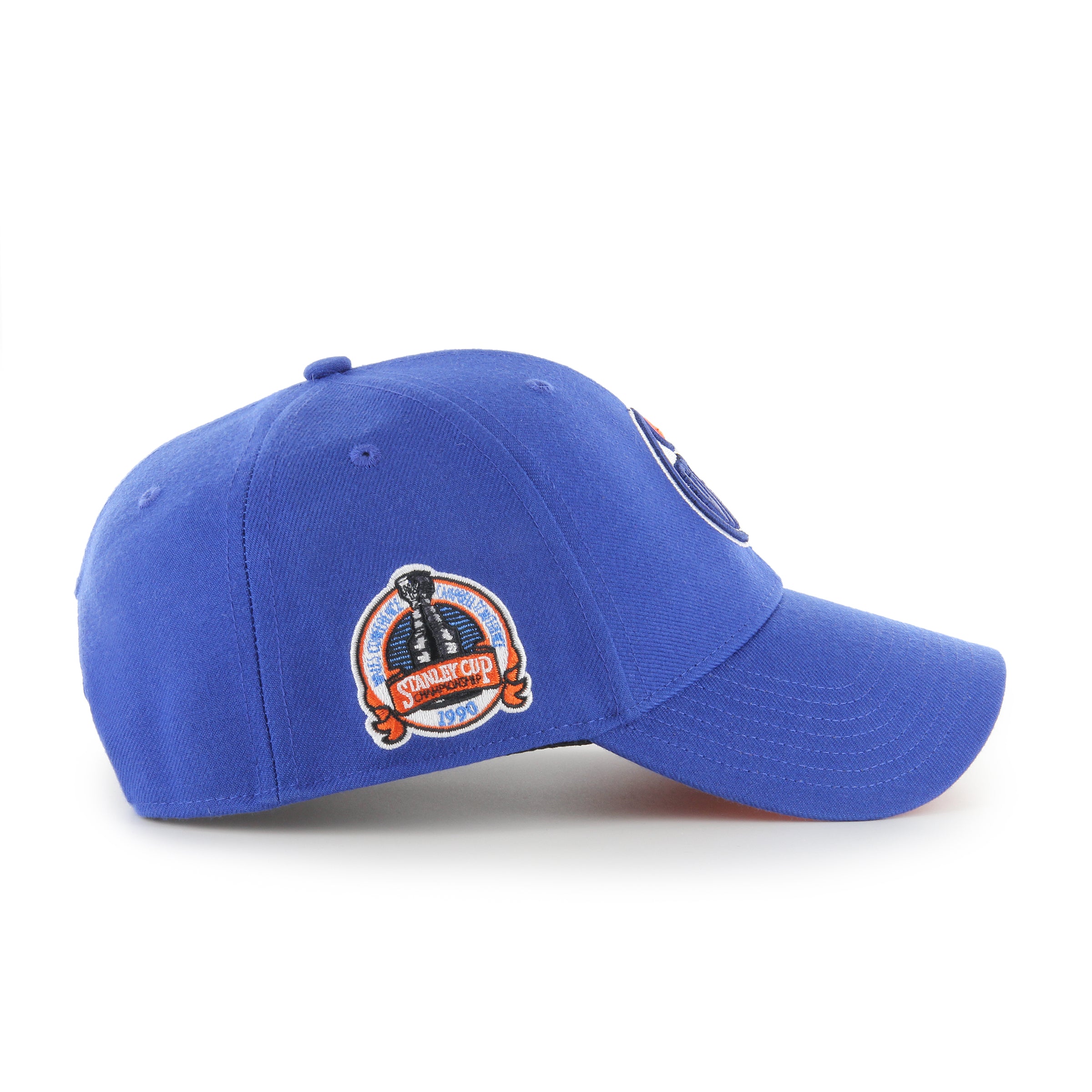 Edmonton Oilers NHL 47 Brand Hommes Royal Blue 1990 Stanley Cup Championship MVP Sure Shot Snapback