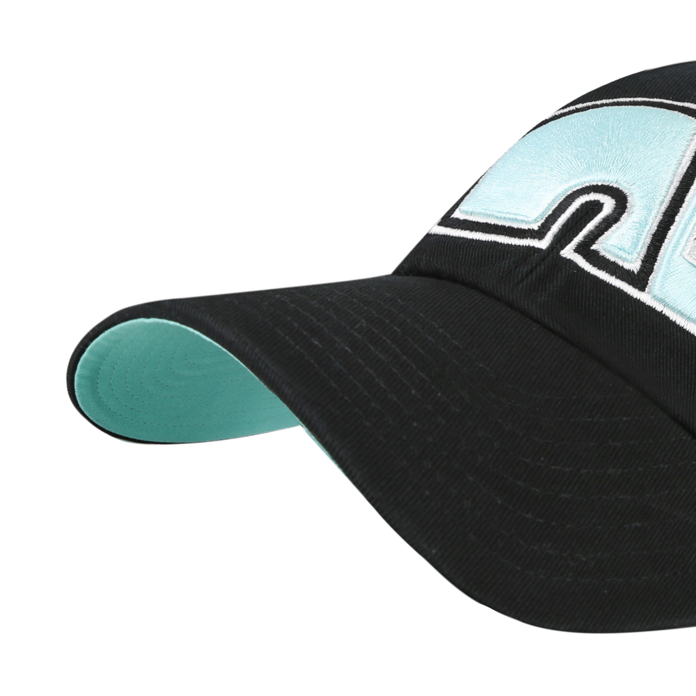 Casquette ajustable double sous-marine pour homme des Nordiques de Québec LNH 47 Brand, noire et menthe