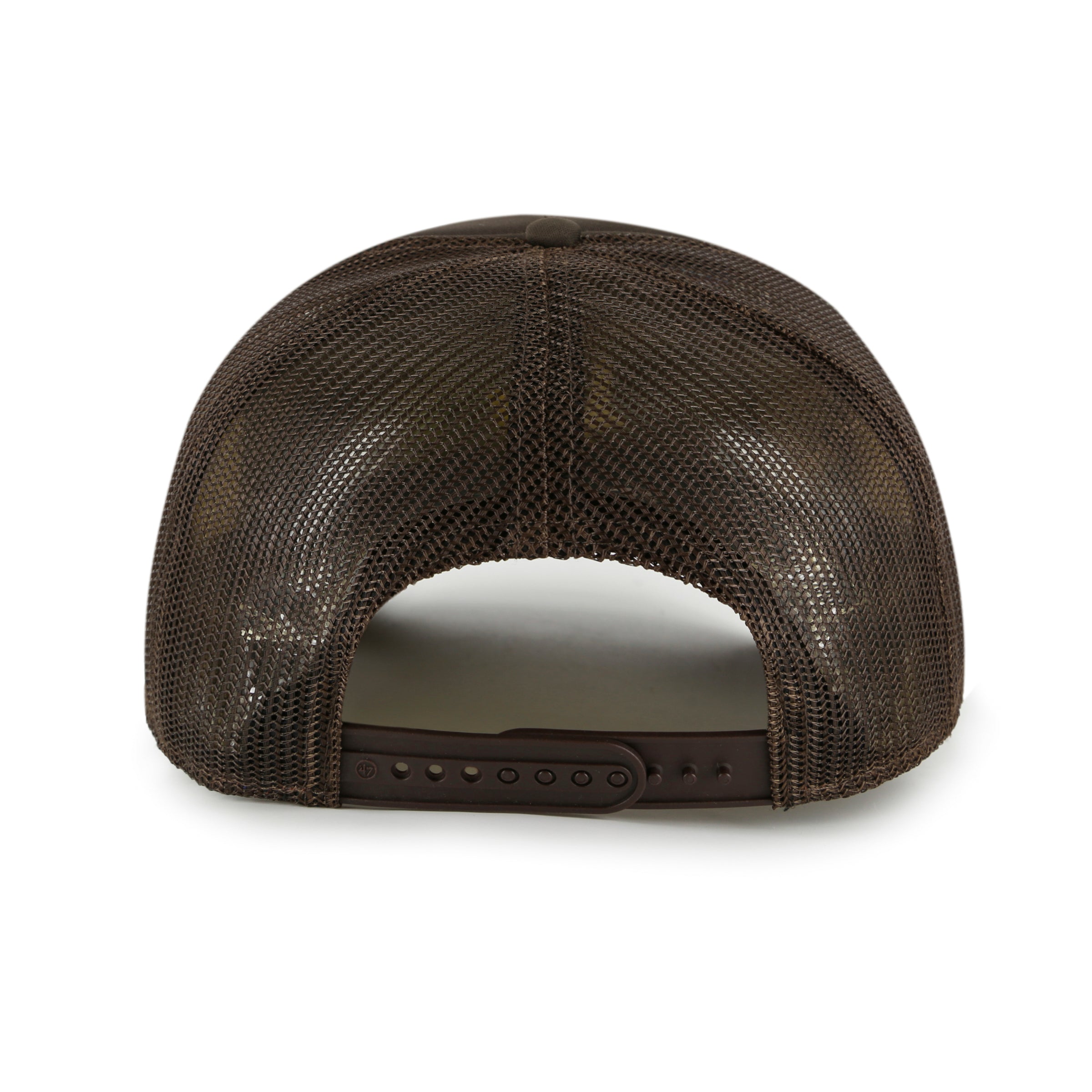 Casquette de camionneur à visière arrière en mousse marron pour homme de la marque MLB 47 Yankees de New York