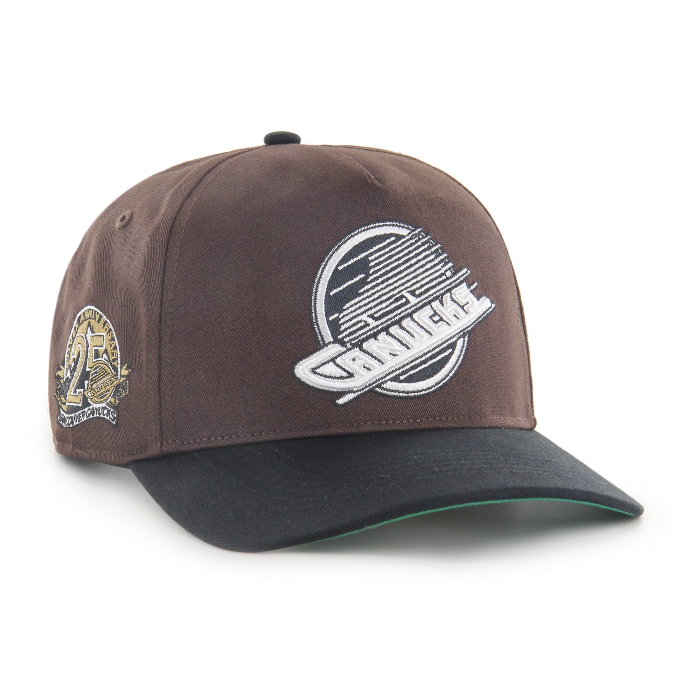 Casquette snapback Sure Shot Hitch en chocolat noir 47 Brand des Canucks de Vancouver LNH pour hommes