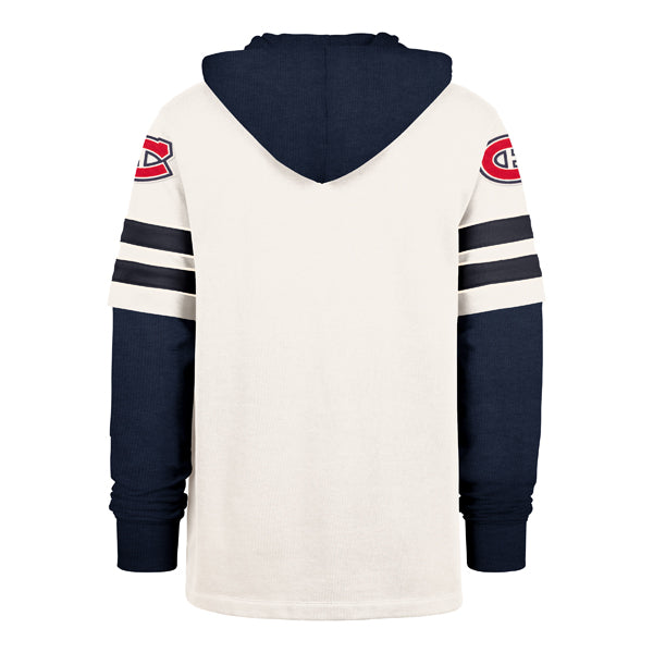 Montreal Canadiens NHL 47 Brand Men's Navy Split Zone Cornerback Duo Lacer Hoodie
