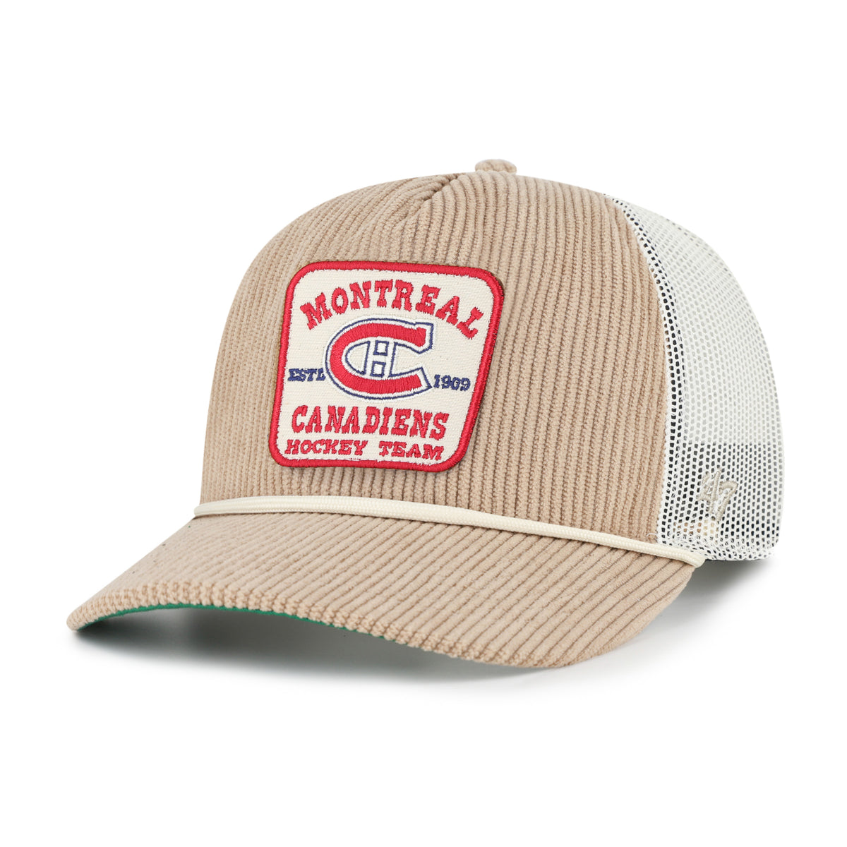 Montreal Canadiens NHL 47 Brand Men's Khaki Cordlandia Hitch Trucker Snapback