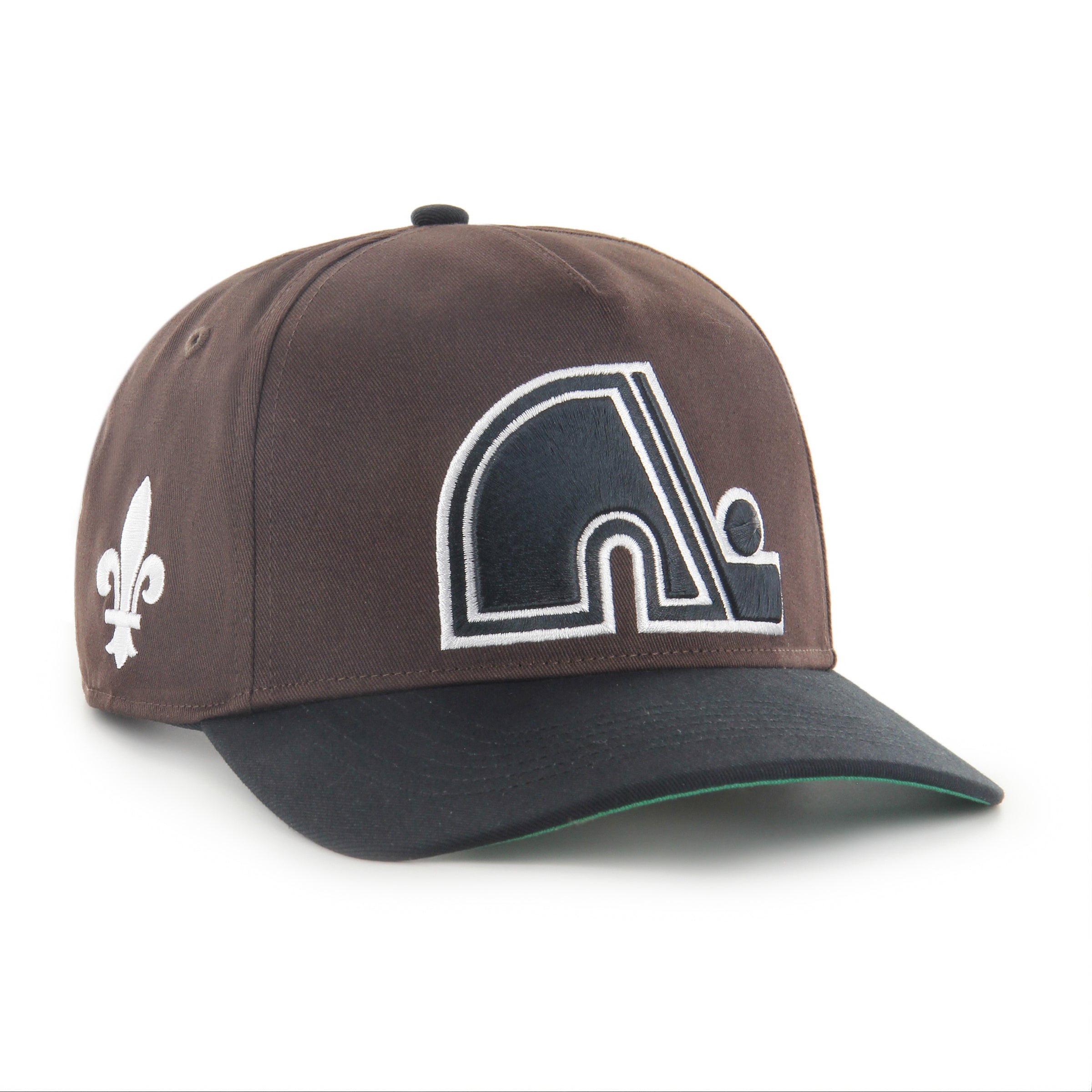 Casquette snapback Sure Shot Hitch en chocolat noir 47 Brand des Nordiques de Québec LNH pour hommes