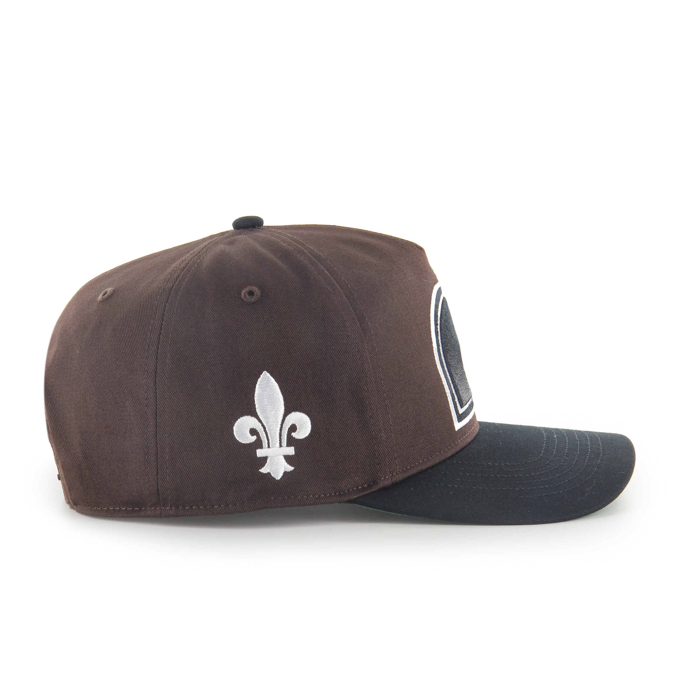 Casquette snapback Sure Shot Hitch en chocolat noir 47 Brand des Nordiques de Québec LNH pour hommes