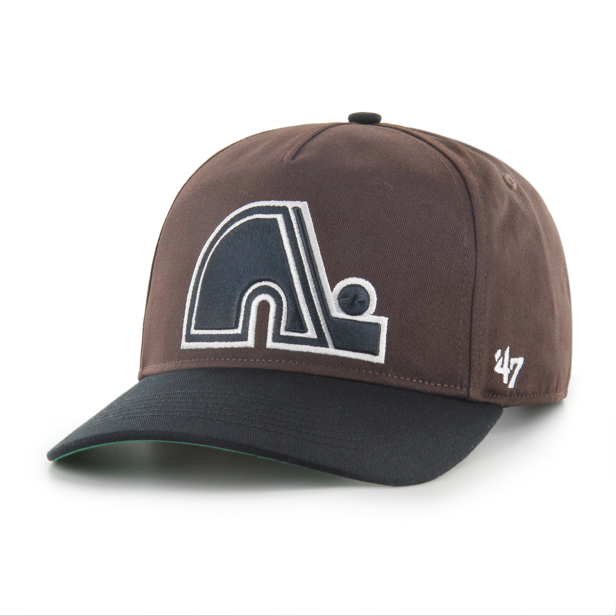 Casquette snapback Sure Shot Hitch en chocolat noir 47 Brand des Nordiques de Québec LNH pour hommes