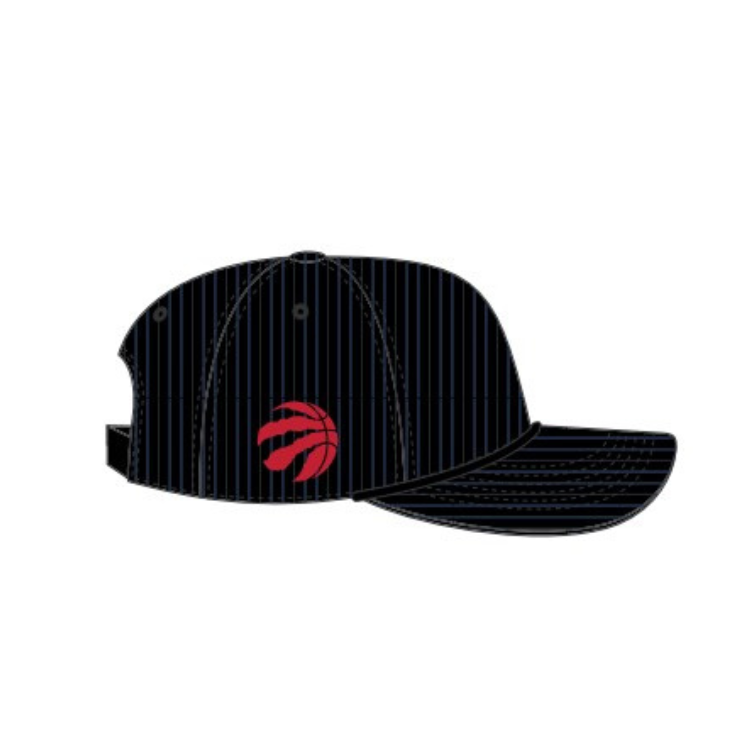 Toronto Raptors NBA 47 Brand Men's Black Double Header Thick Cord Hitch Adjustable Hat