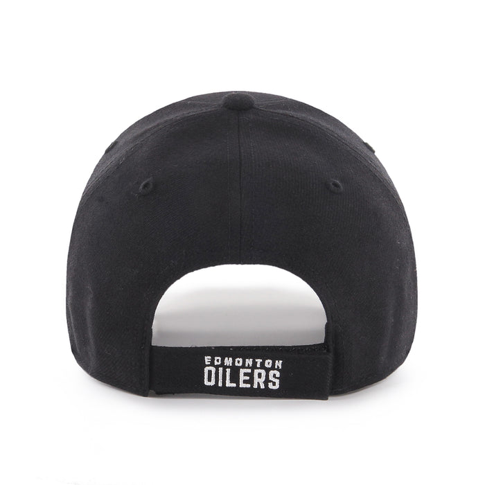 Edmonton Oilers NHL 47 Brand Men's Black White MVP Adjustable Hat