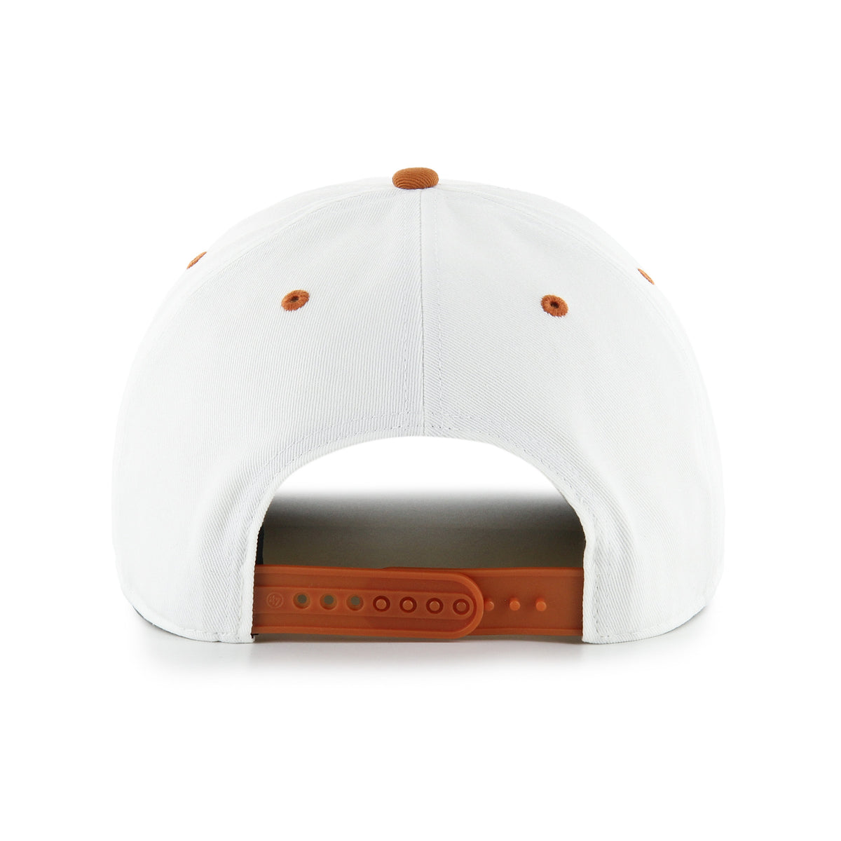 Texas Longhorns NCAA 47 Brand Men's White Roscoe Rope Two Tone Hitch Snapback Hat