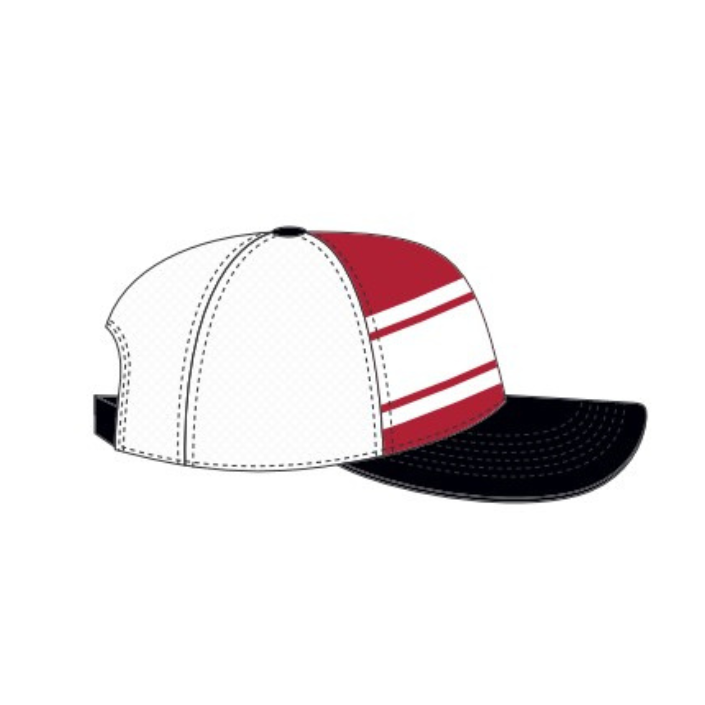 Casquette ajustable à rayures rouges et noires pour hommes LNH 47 Brand des Sénateurs d'Ottawa