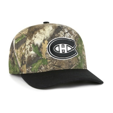 Montreal Canadiens NHL 47 Brand Men's RealTree APX 2-Tone Hitch Snapback Hat
