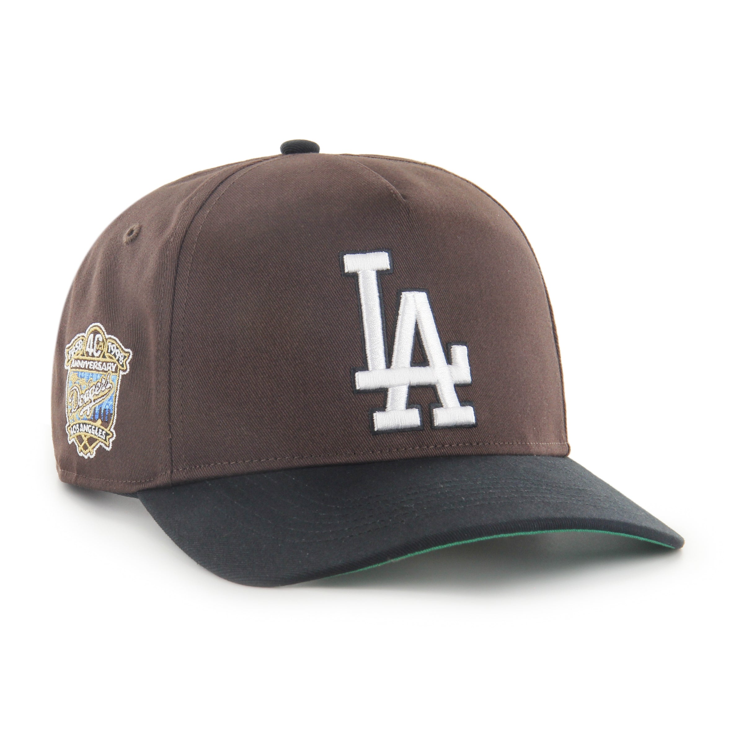 Casquette snapback Sure Shot Hitch en chocolat noir pour homme des Dodgers de Los Angeles MLB 47 Brand