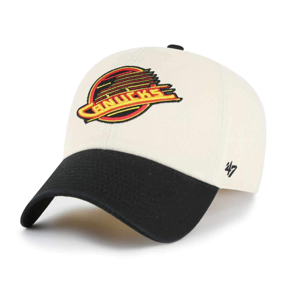 Vancouver Canucks NHL 47 Brand Men's Natural Two Tone Clean Up Adjustable Hat