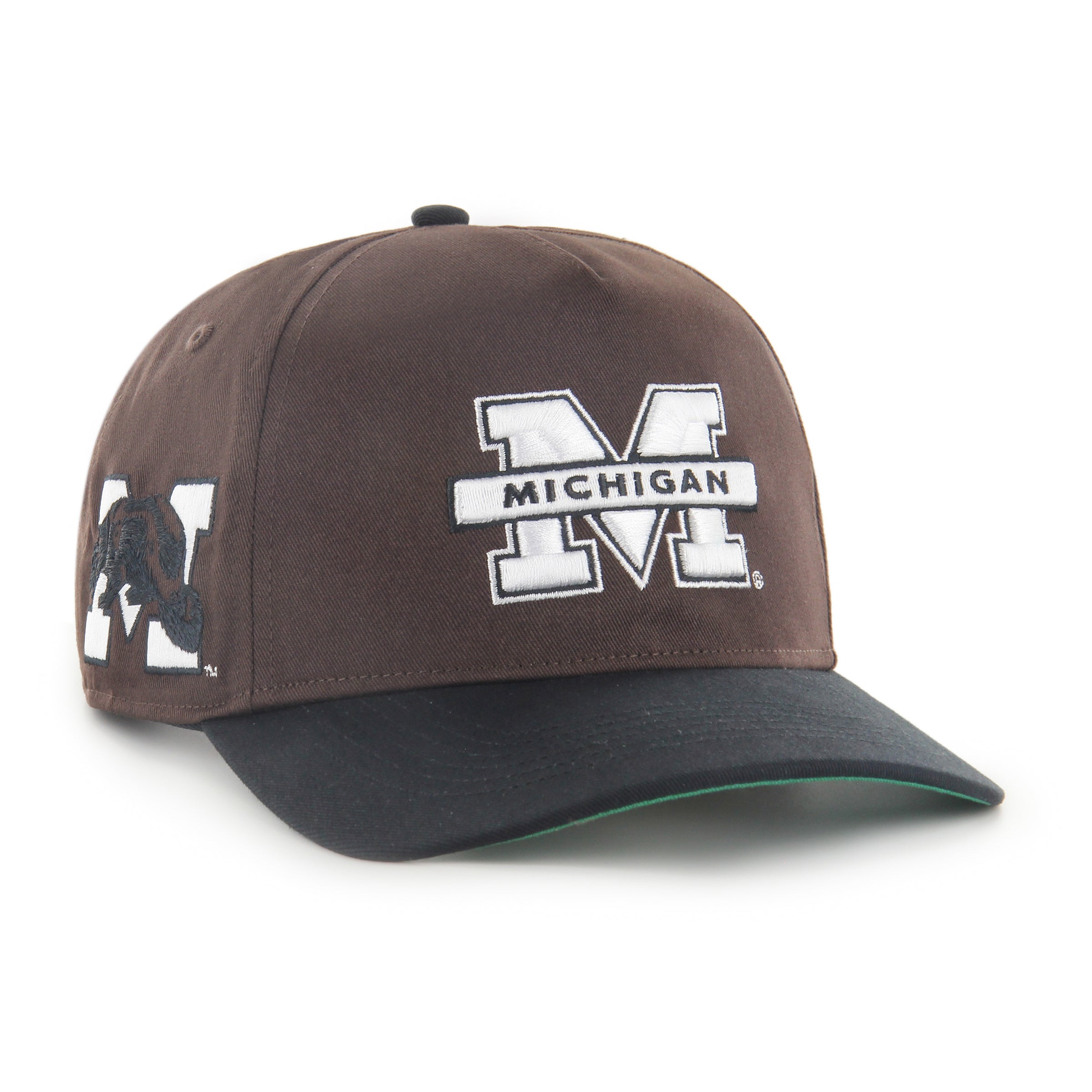 Casquette snapback Sure Shot Hitch en chocolat noir pour homme de la marque NCAA 47 des Wolverines du Michigan