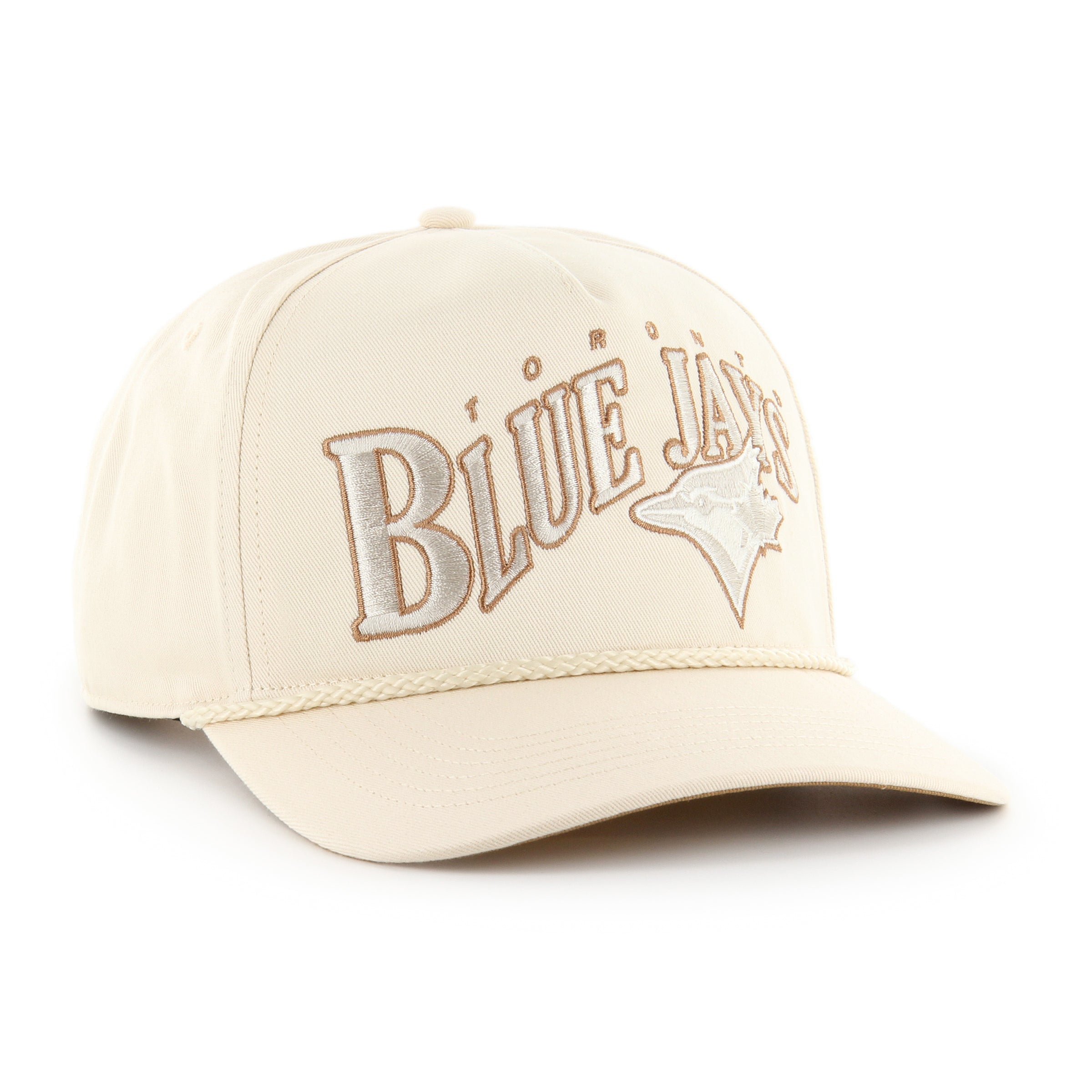 Casquette ajustable à corde ondulée naturelle pour homme de la marque MLB 47 des Blue Jays de Toronto