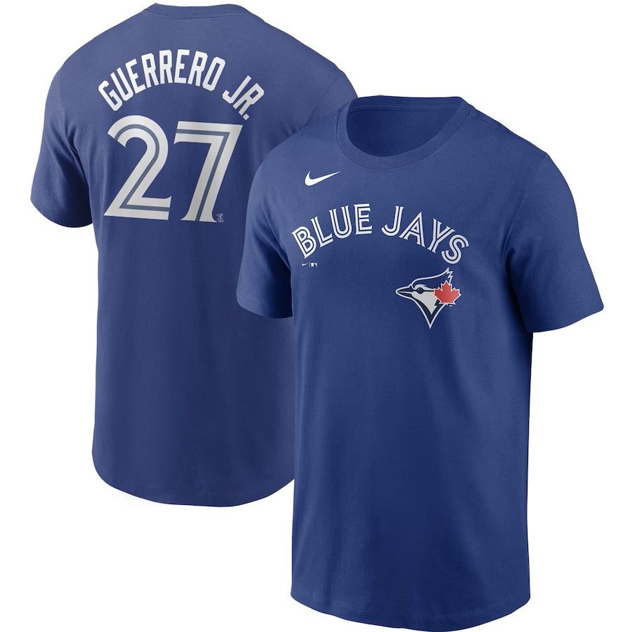 Vladimir Guerrero Jr. Toronto Blue Jays MLB Nike Men's Royal Blue Name & Number T-Shirt