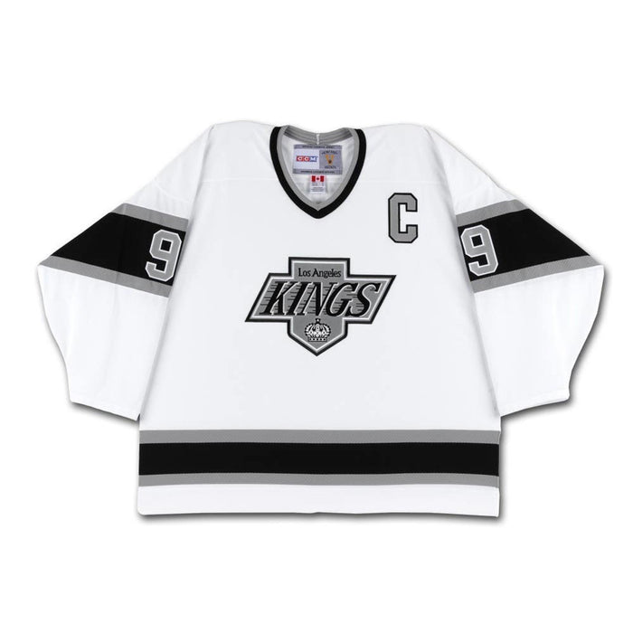 Wayne Gretzky Autographed  Los Angeles Kings Authentic CCM Vintage Throwback White Jersey