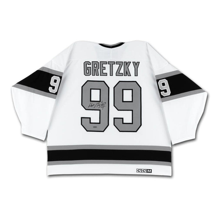 Wayne Gretzky Autographed  Los Angeles Kings Authentic CCM Vintage Throwback White Jersey