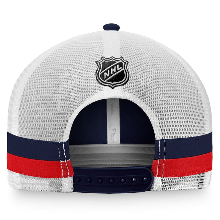 Montreal Canadiens NHL Fanatics Branded Men's Navy Fundamental Trucker Adjustable Hat
