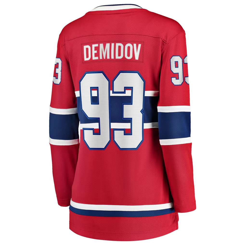 Ivan Demidov Montreal Canadiens NHL Fanatics Branded Women's Red Breakaway Jersey