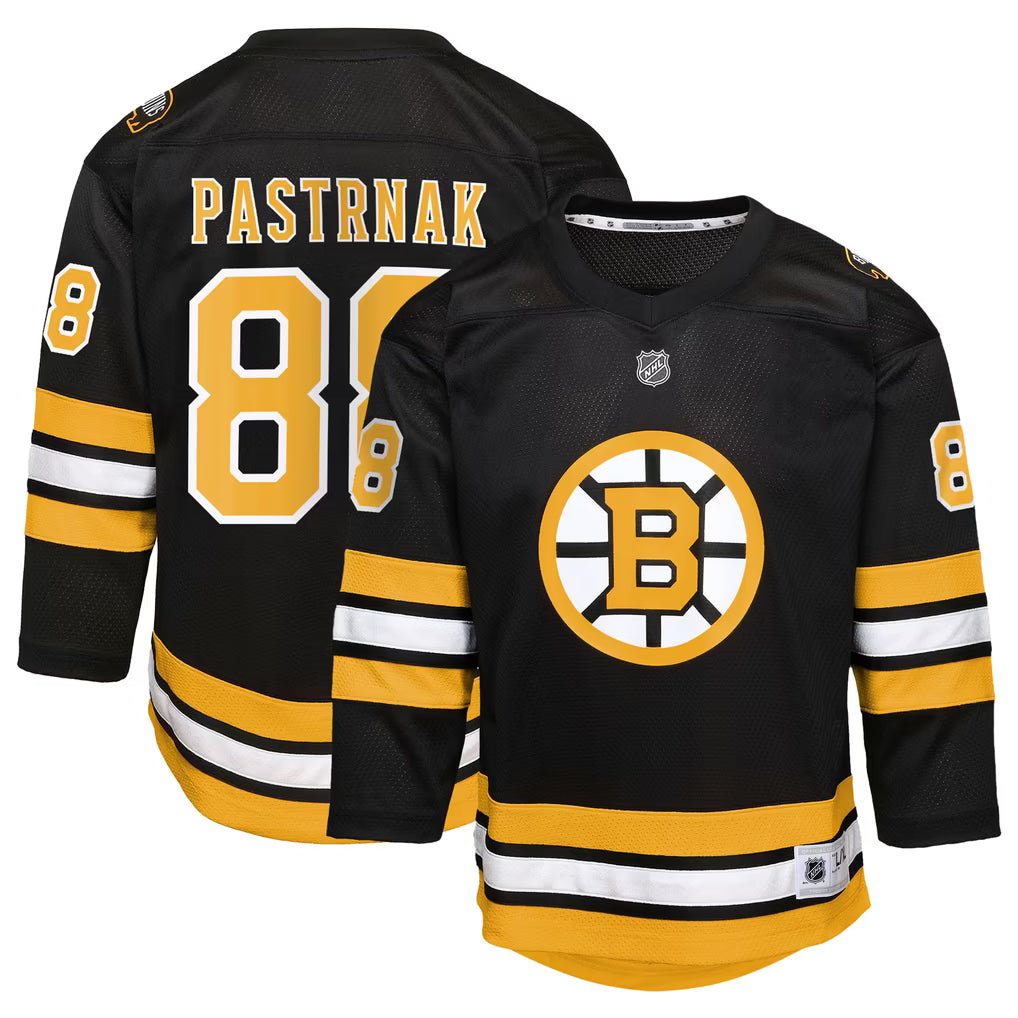 Maillot domicile noir pour jeunes des Bruins de Boston LNH Outerstuff de David Pastrnak