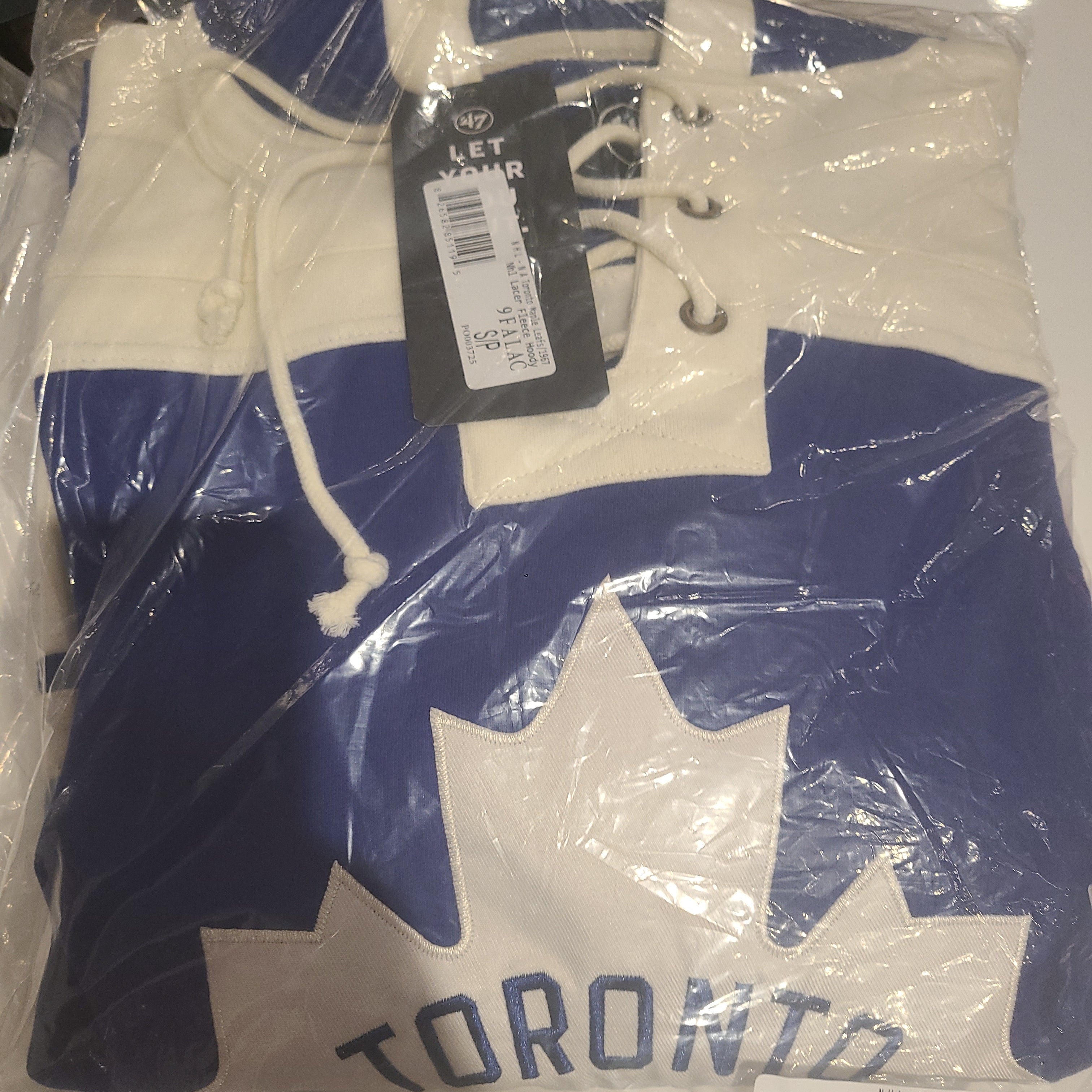 Sweat à capuche épais Lacer bleu royal 1967 des Maple Leafs de Toronto NHL 47 Brand pour hommes