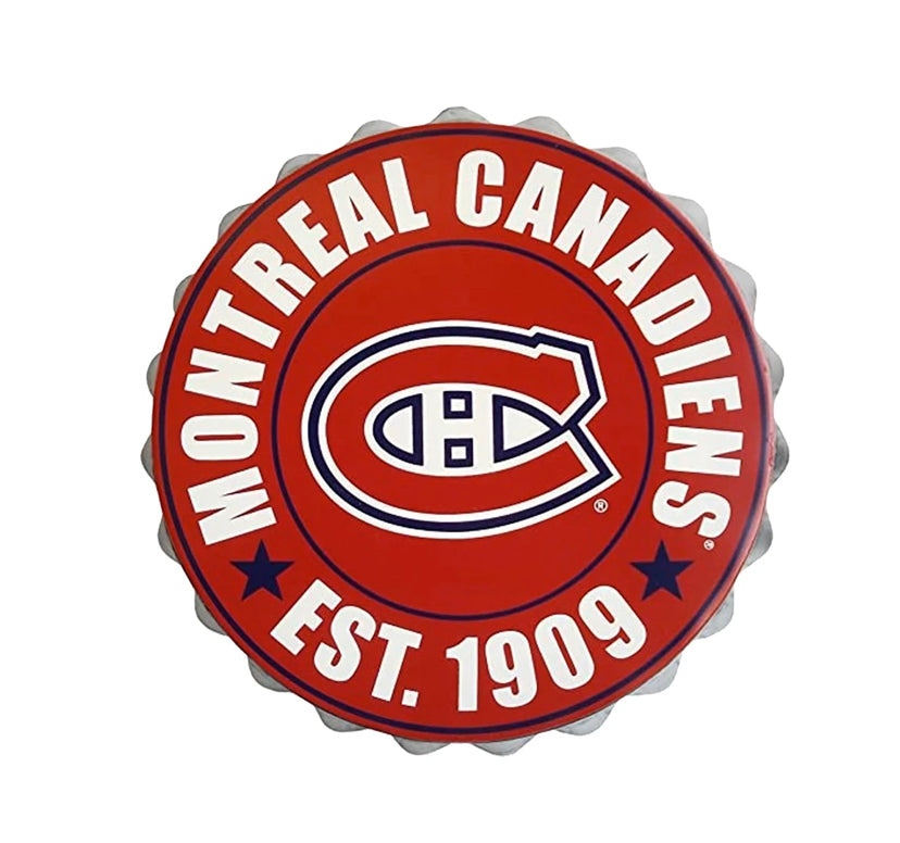 Montreal Canadiens NHL FOCO Bottle Cap Wall Logo 12.5"