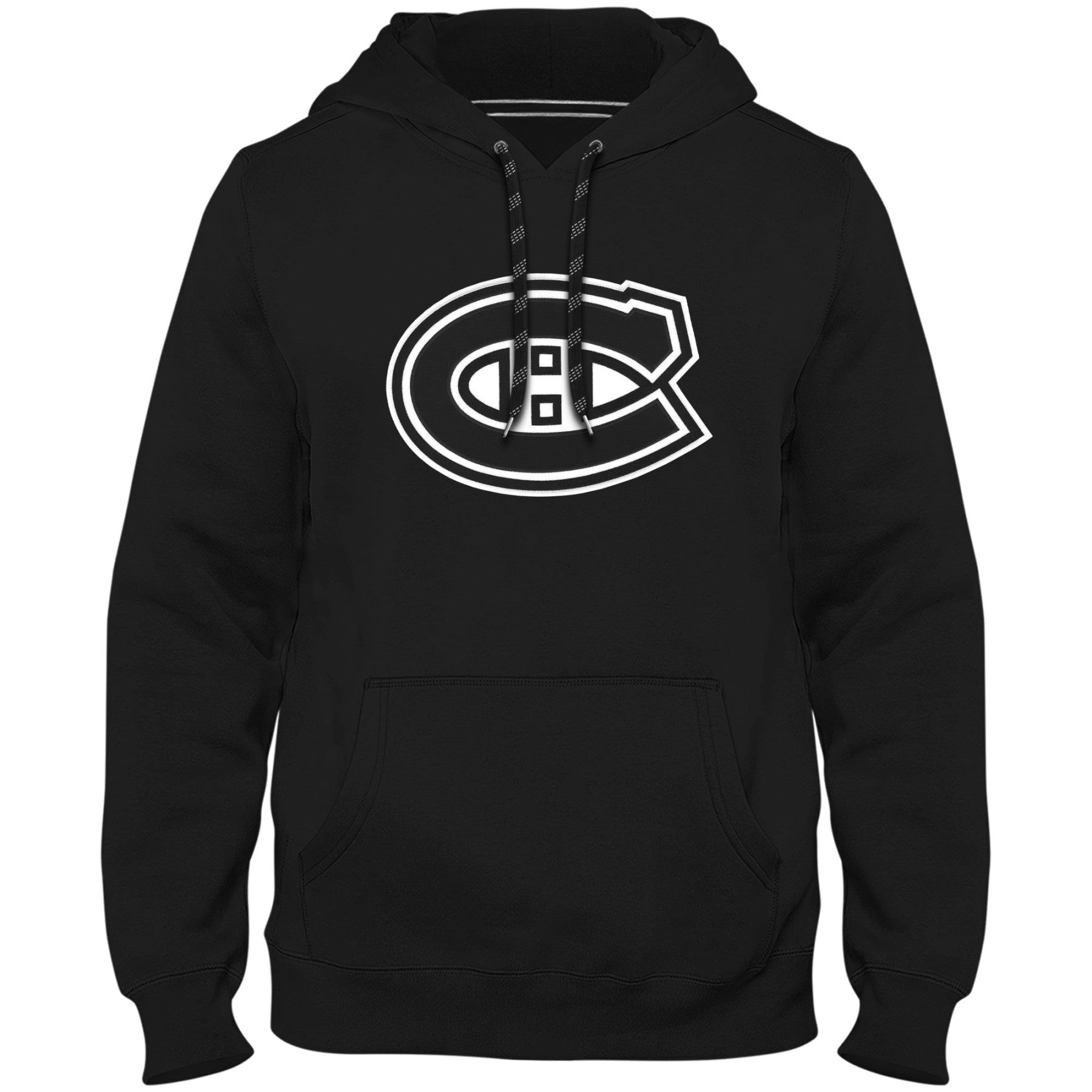 Montreal Canadiens NHL Bulletin Men's Black Shadow Express Twill Logo Hoodie