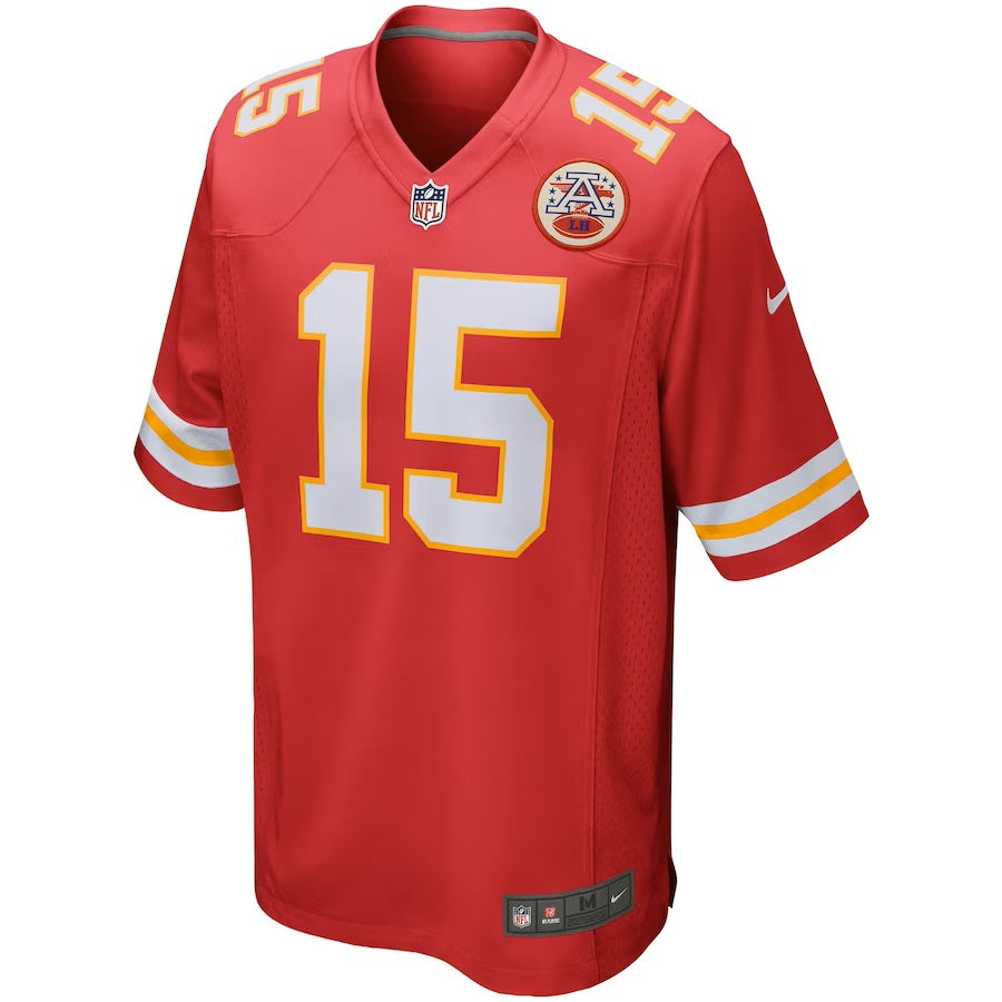 Patrick Mahomes Kansas City Chiefs NFL Nike Maillot de match rouge pour hommes