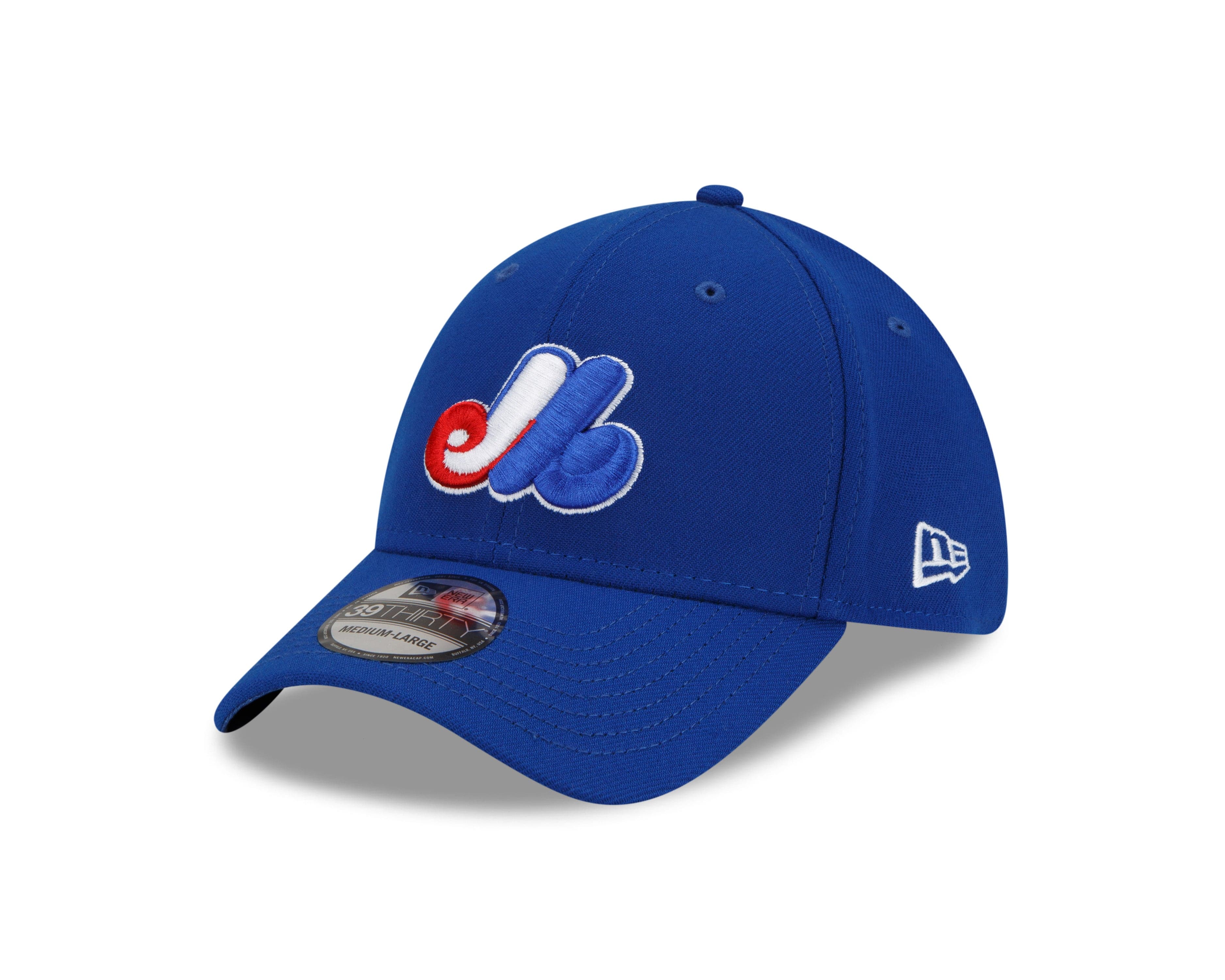 Montreal Expos MLB New Era Men's Royal Blue 39Thirty Team Classic Stretch Fit Hat