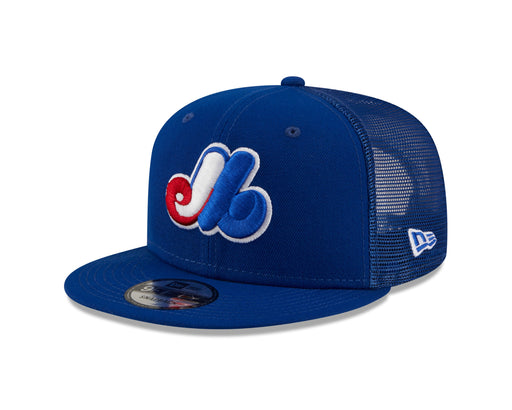 Montreal Expos MLB New Era Men's Royal Blue 9Fifty Cooperstown Trucker Snapback